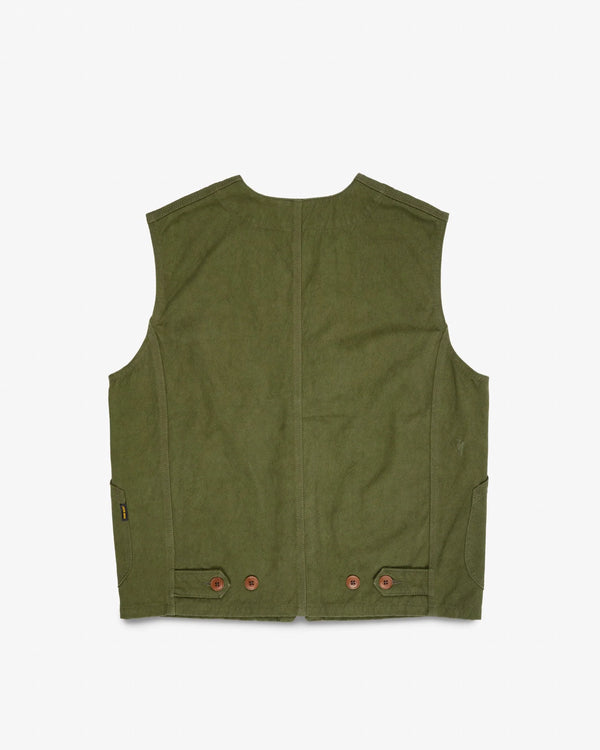 Iron Heart IHV-52-OLV 12oz Duck Canvas Hunting Vest - Olive