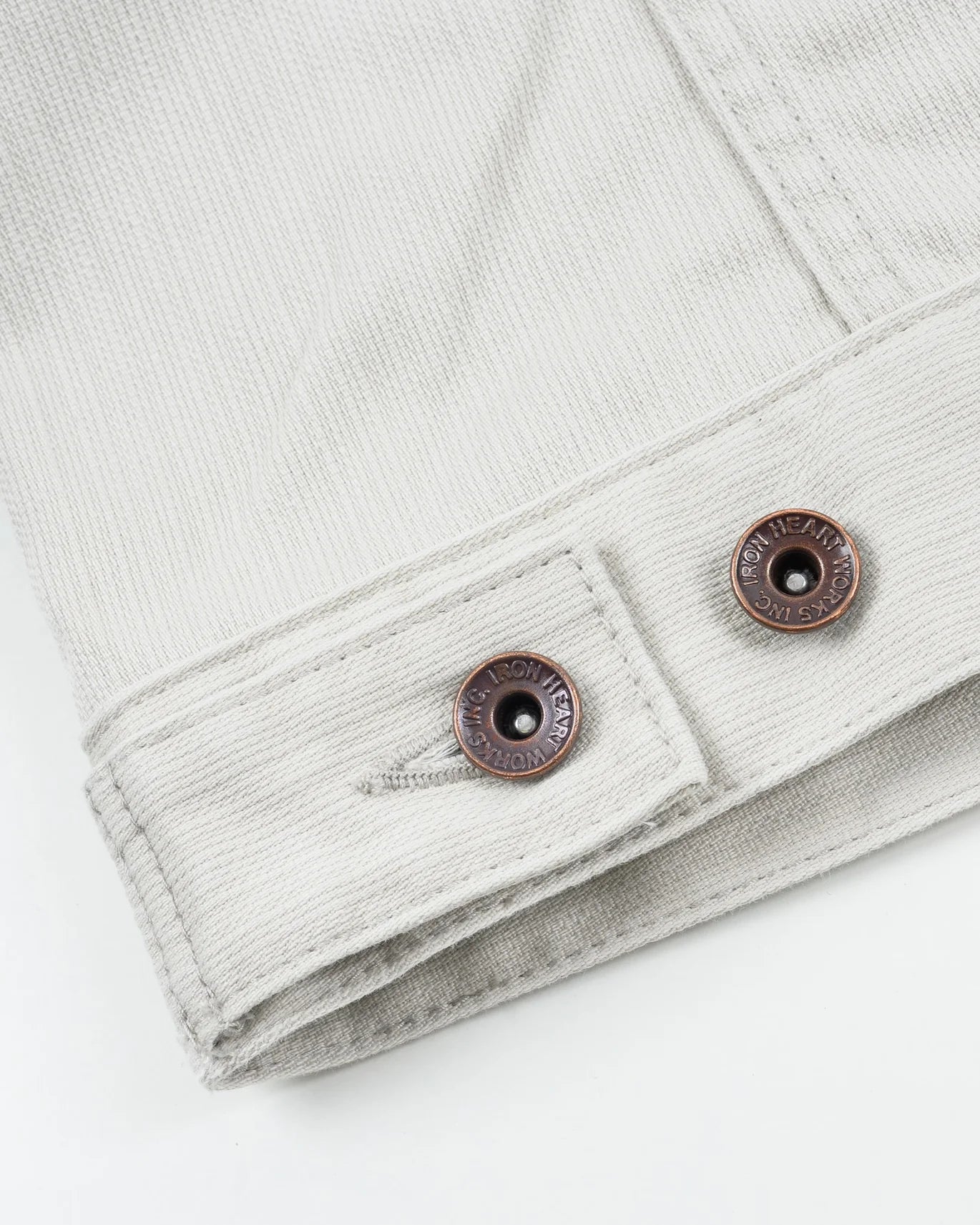 Iron Heart IHJ-162-GRY 11oz Piqué Modified Type III Jacket - Light Grey