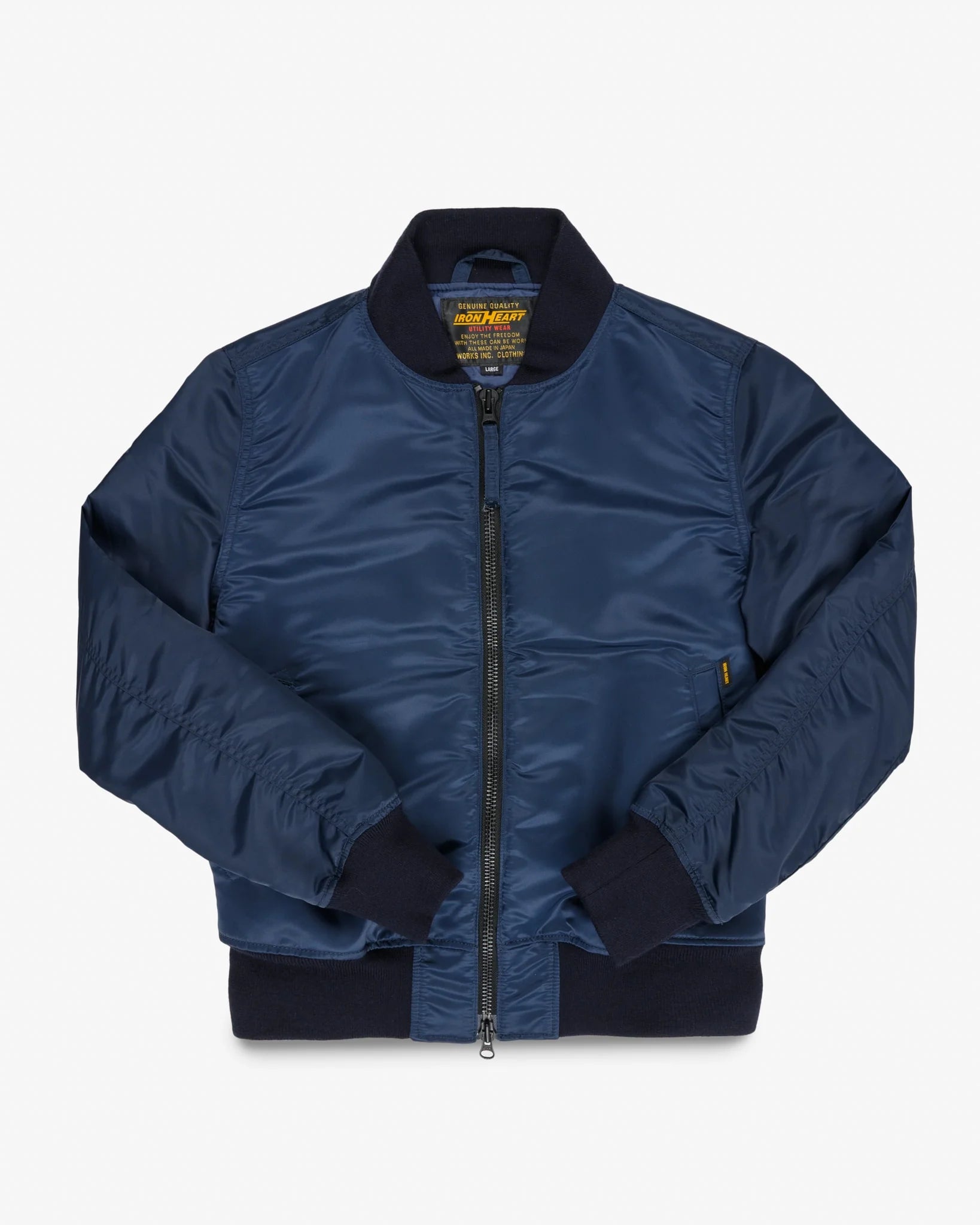 Iron Heart IHM-50-NAV 4.8oz Nylon Type L-2B Jacket - Navy