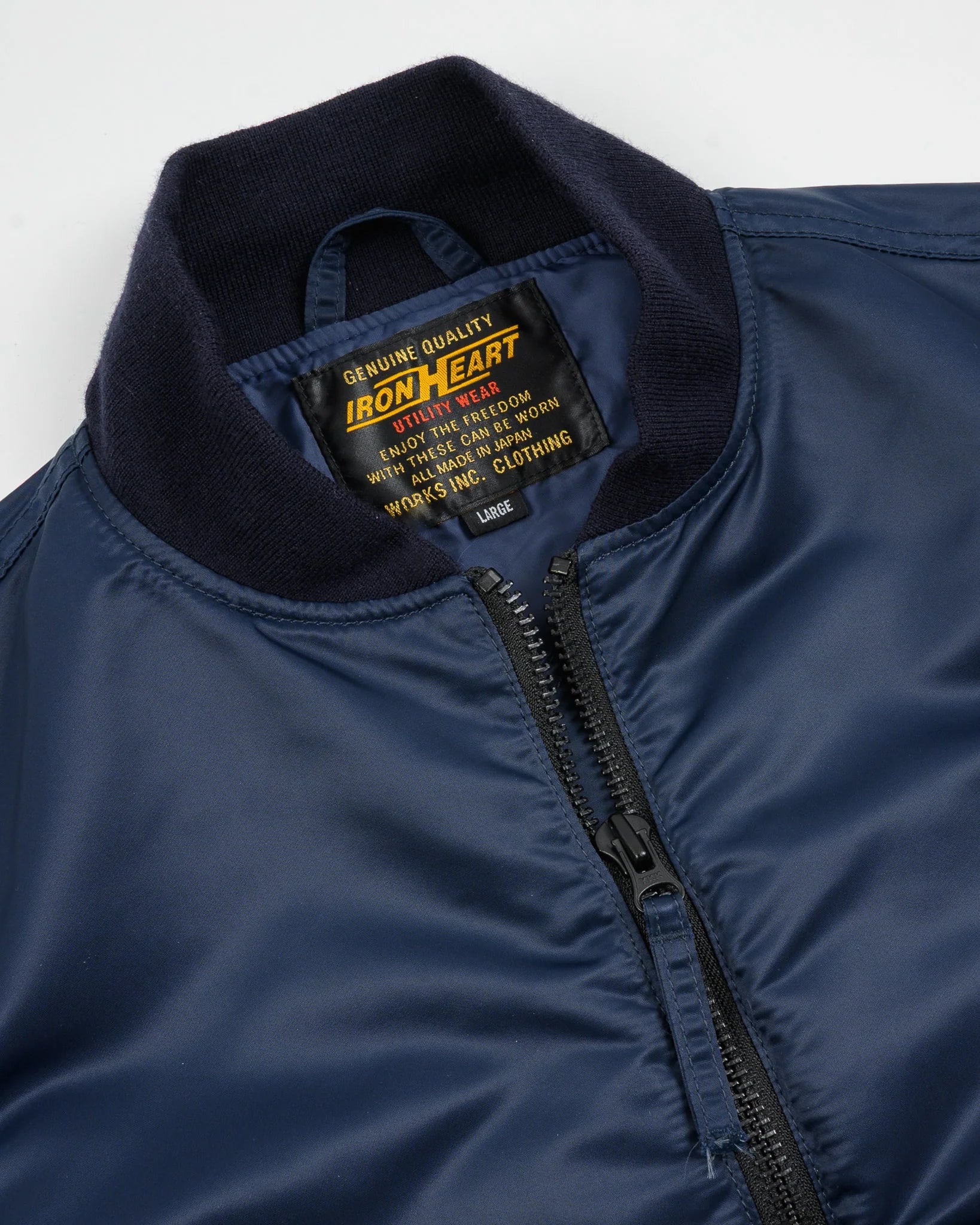 Iron Heart IHM-50-NAV 4.8oz Nylon Type L-2B Jacket - Navy