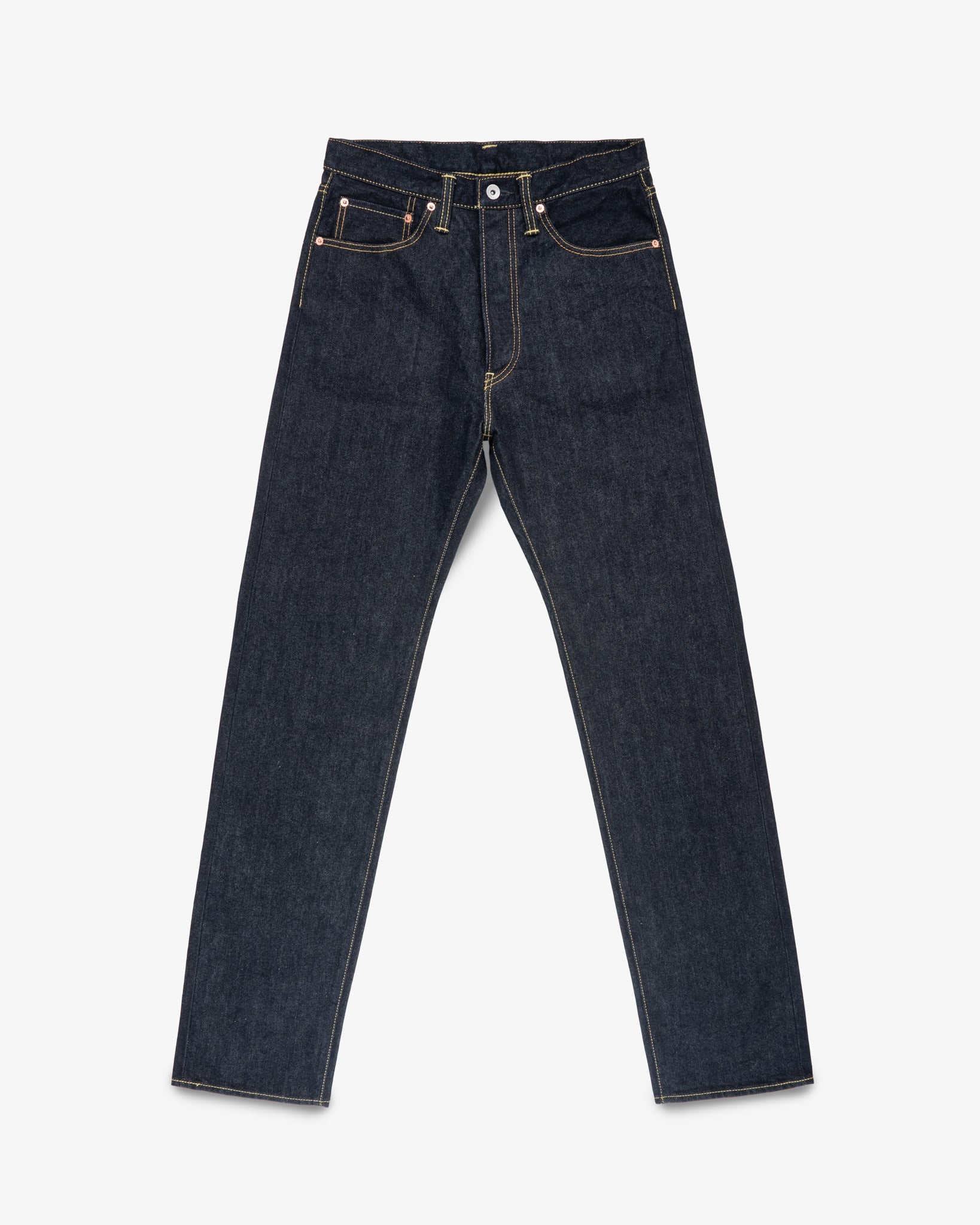 Iron Heart IH-1955S-142 14oz Selvedge Denim "1955" Vintage Tapered Cut Jeans - Indigo
