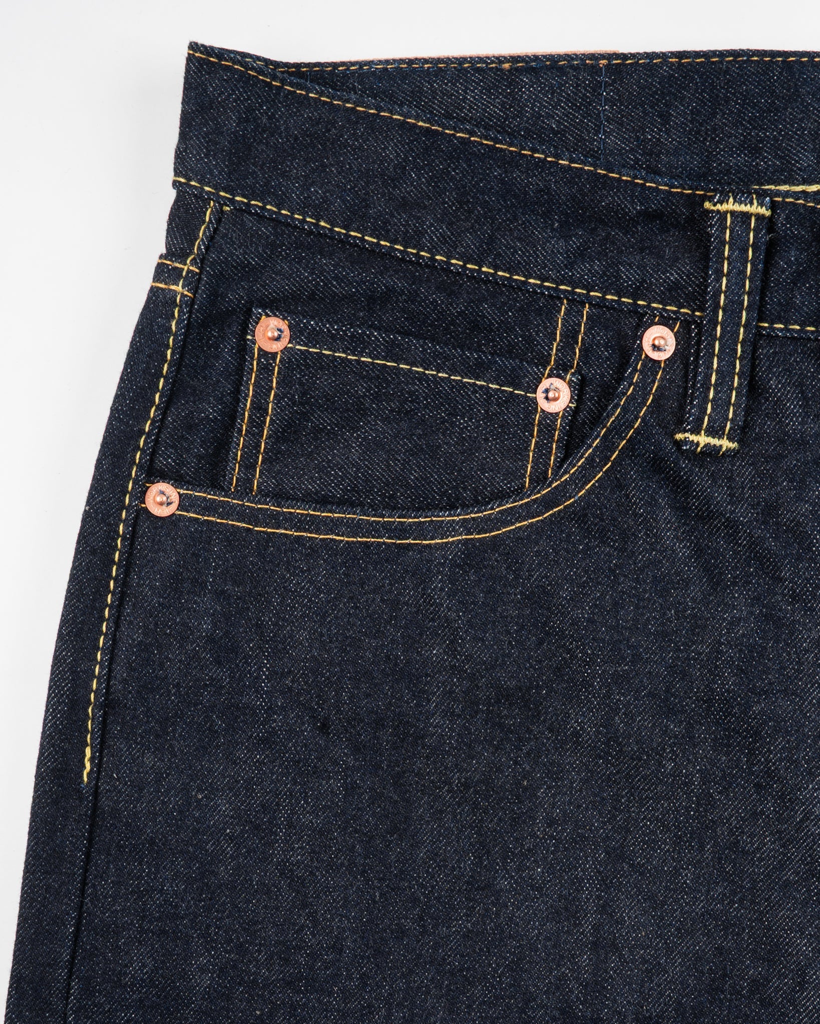 Iron Heart IH-1955S-142 14oz Selvedge Denim "1955" Vintage Tapered Cut Jeans - Indigo