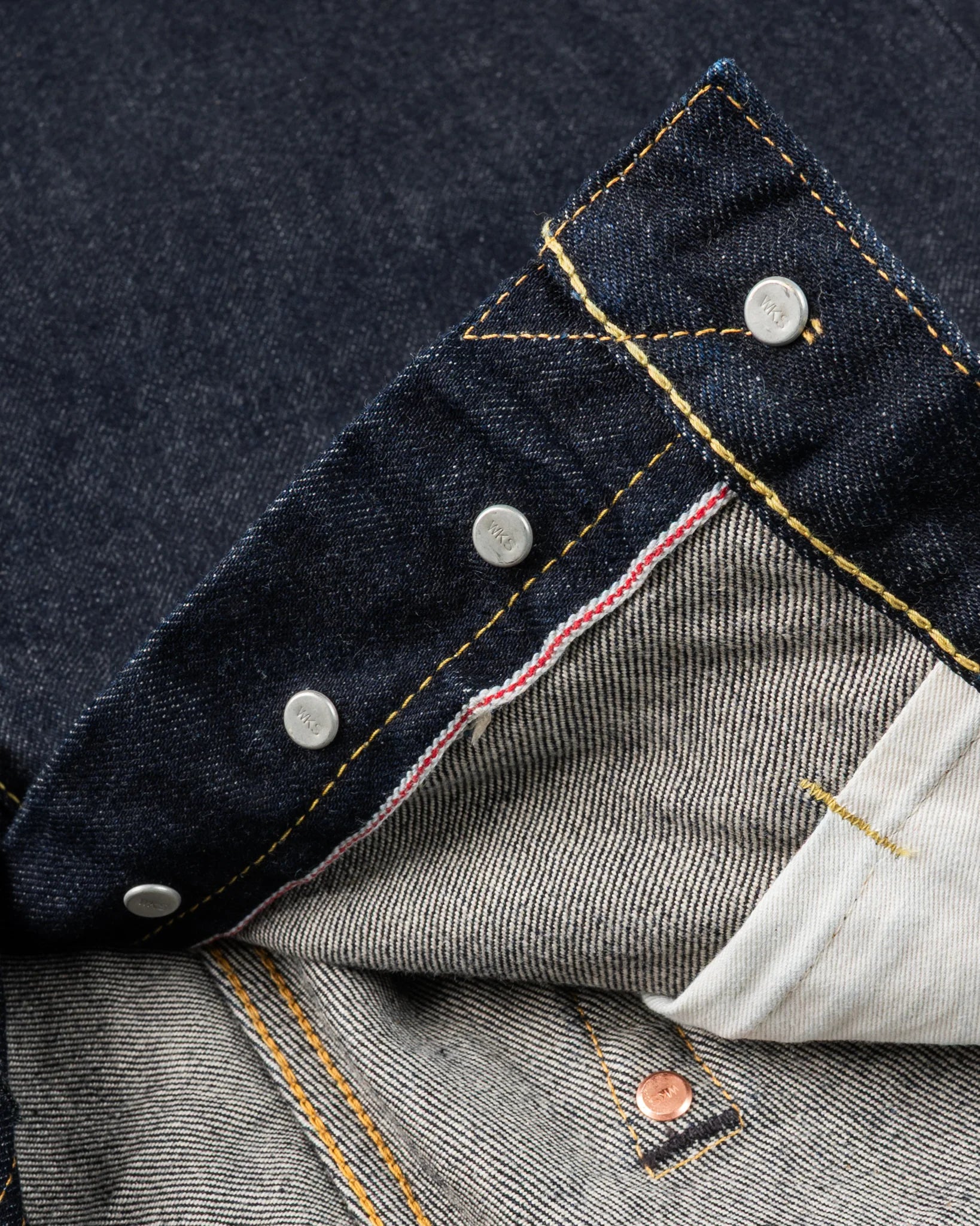 Iron Heart IH-1955S-142 14oz Selvedge Denim "1955" Vintage Tapered Cut Jeans - Indigo