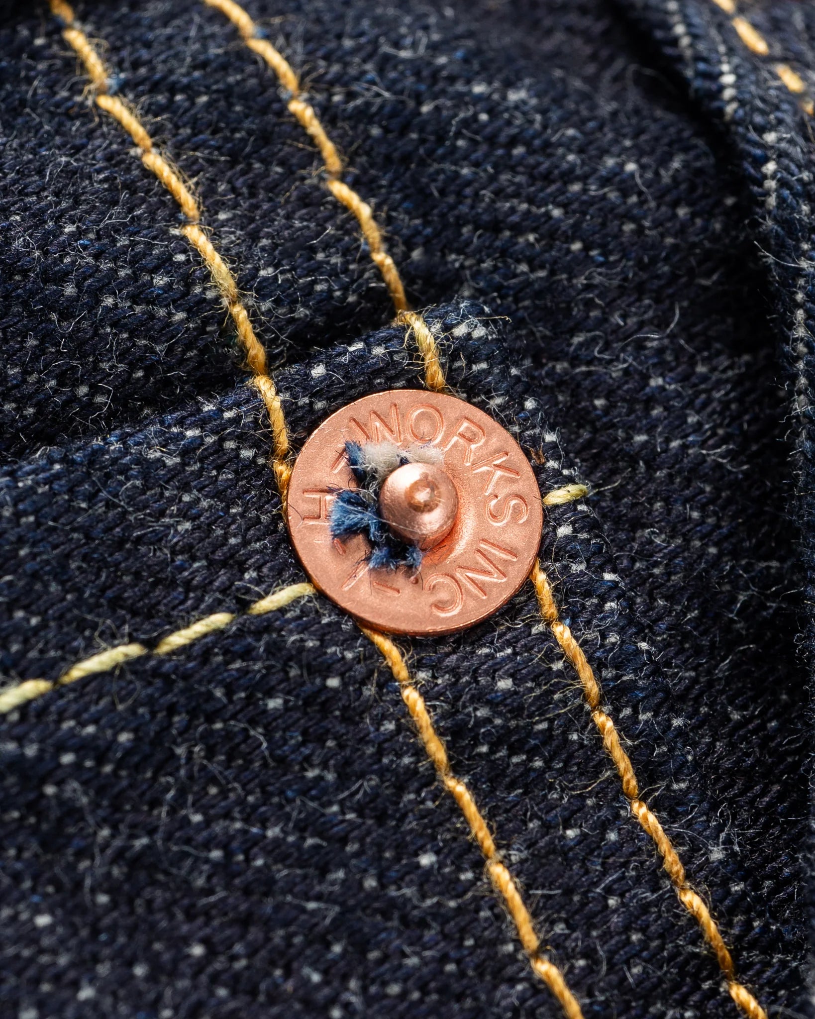 Iron Heart IH-1955S-142 14oz Selvedge Denim "1955" Vintage Tapered Cut Jeans - Indigo