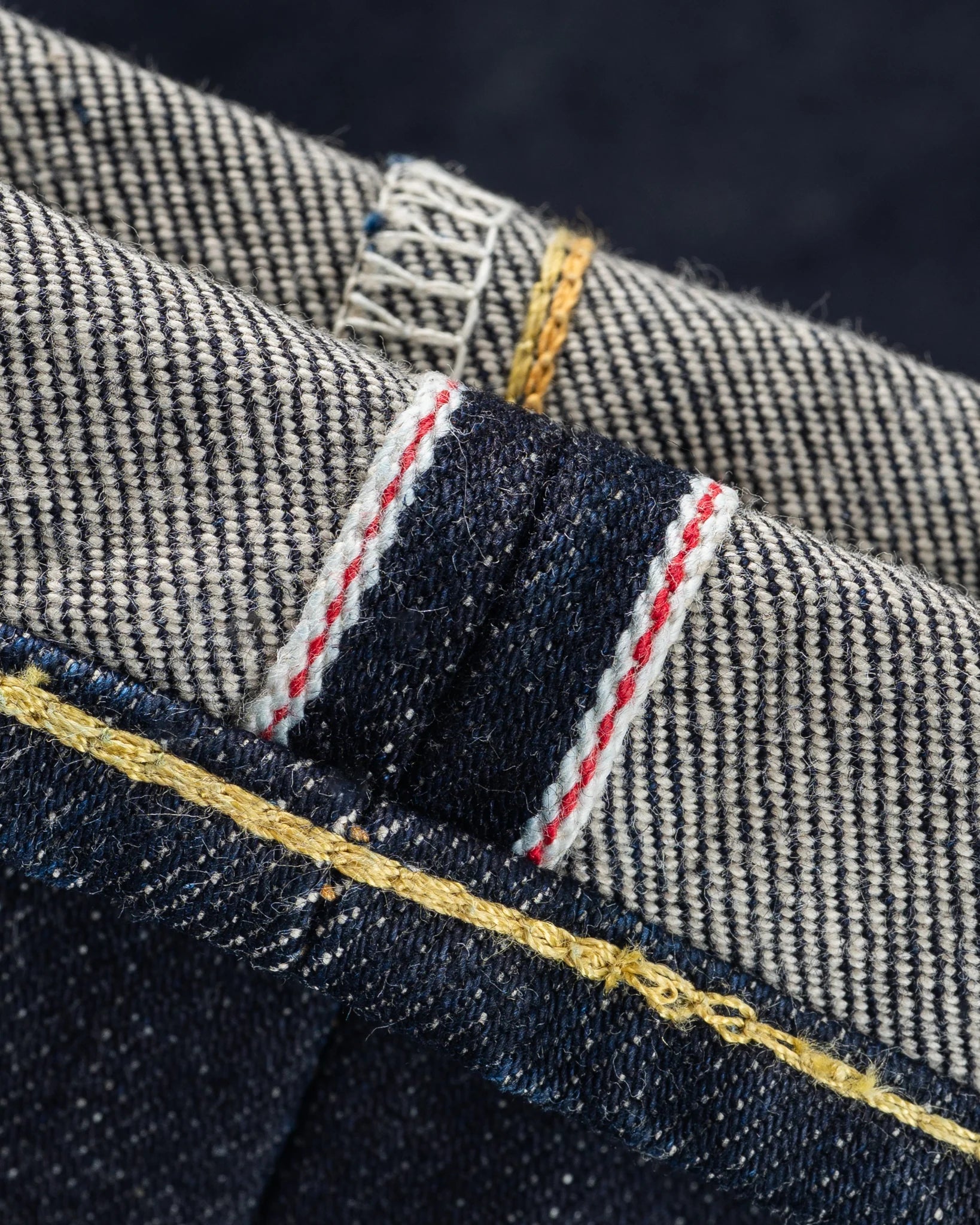 Iron Heart IH-1955S-142 14oz Selvedge Denim "1955" Vintage Tapered Cut Jeans - Indigo