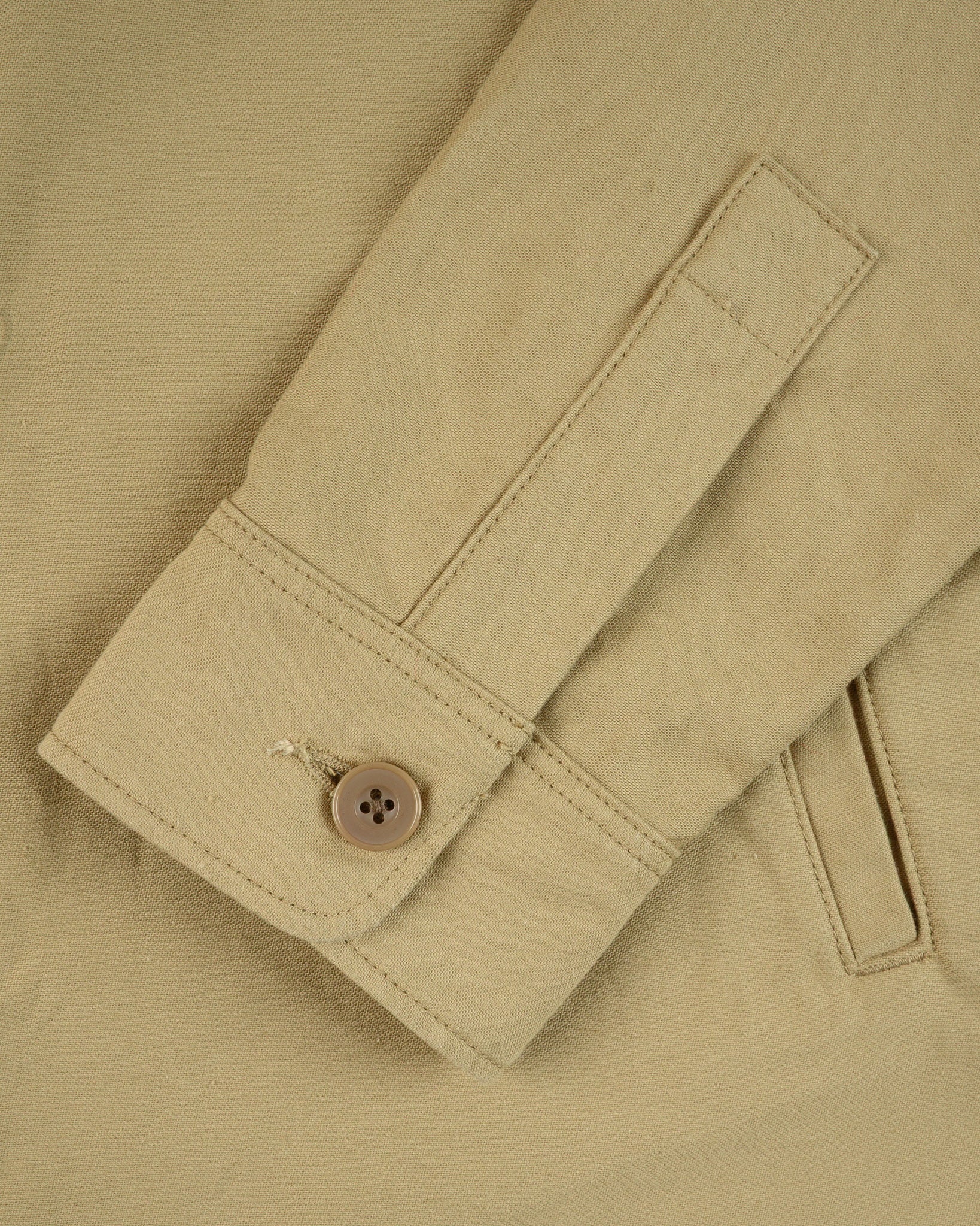 Iron Heart IHSH-451-KHA 9oz Cotton Sateen Military CPO Shirt - Khaki