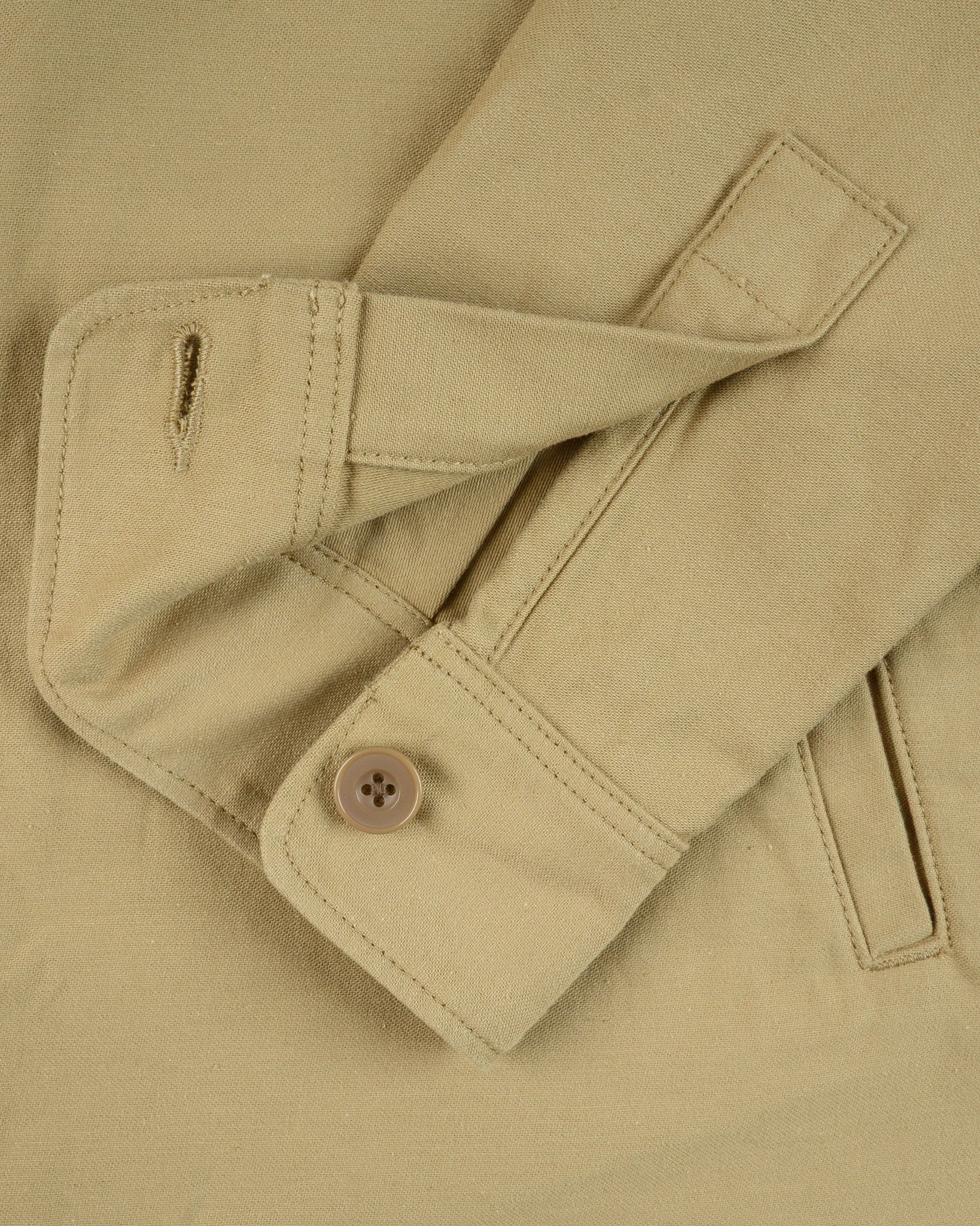 Iron Heart IHSH-451-KHA 9oz Cotton Sateen Military CPO Shirt - Khaki
