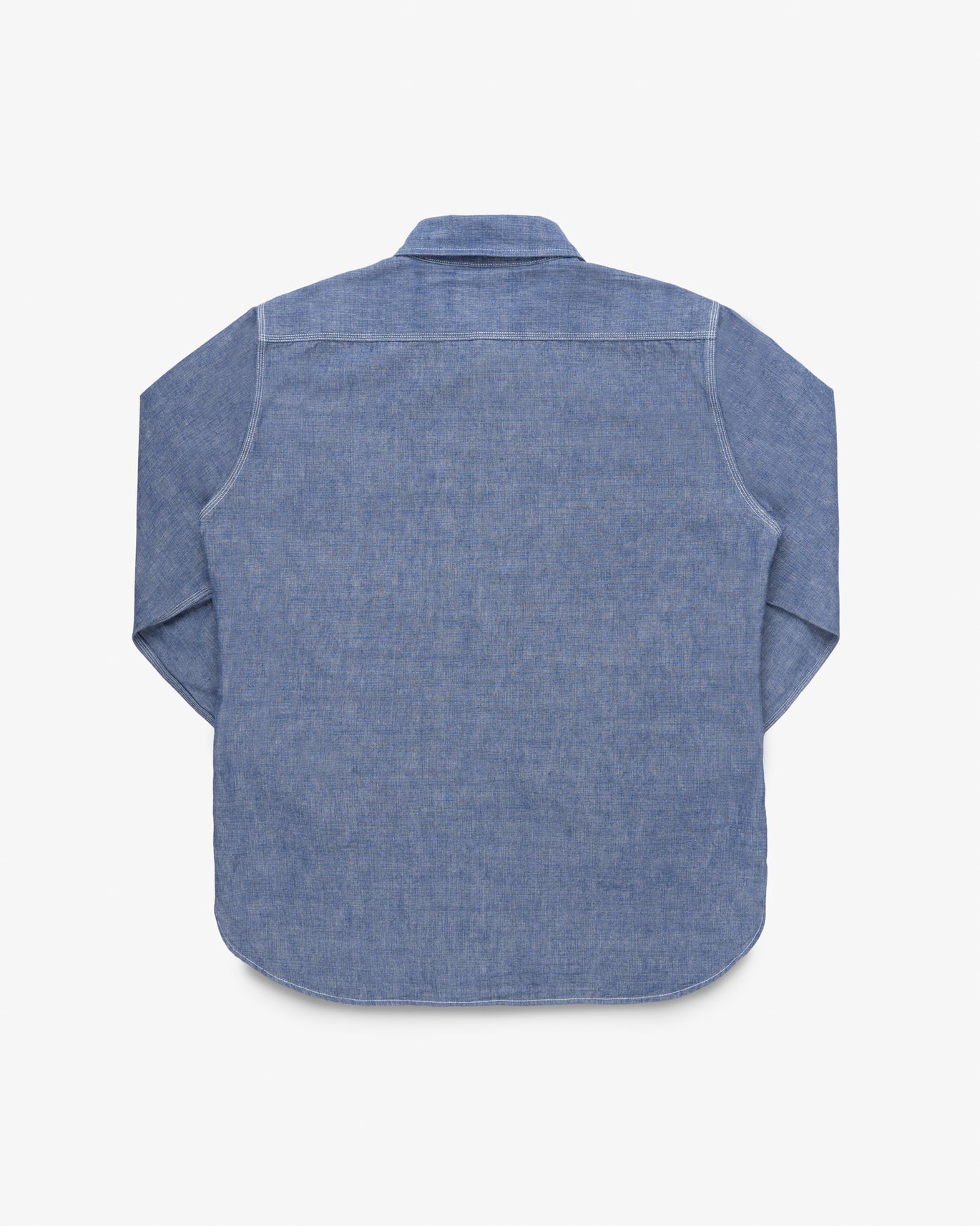 Iron Heart IHSH-21-BLU 10oz Selvedge Chambray Work Shirt - Blue