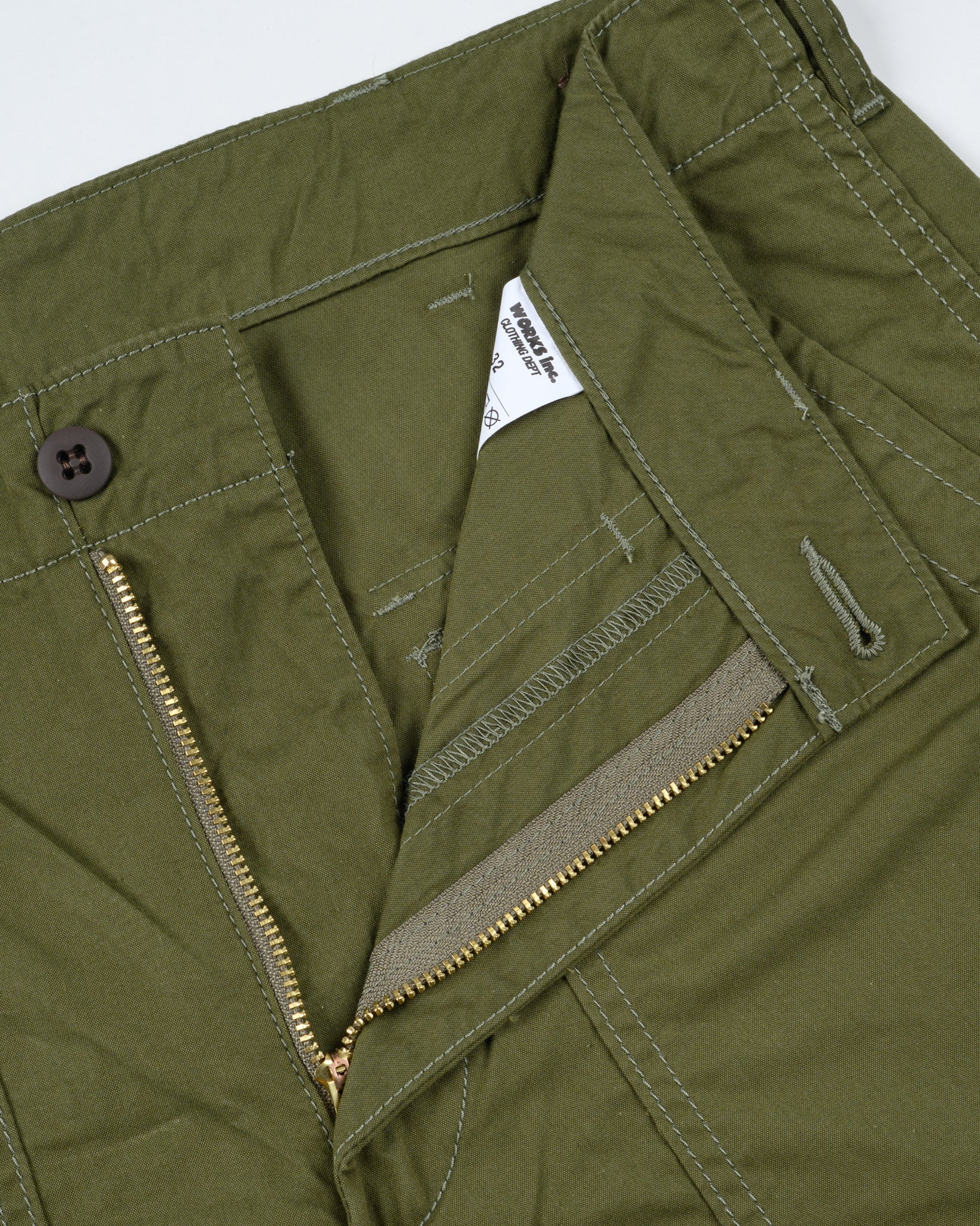 Iron Heart IH-745-ODG 4oz Cotton/Nylon Baker Pants - 4oz Cotton/Nylon Baker Pants Olive Drab Green