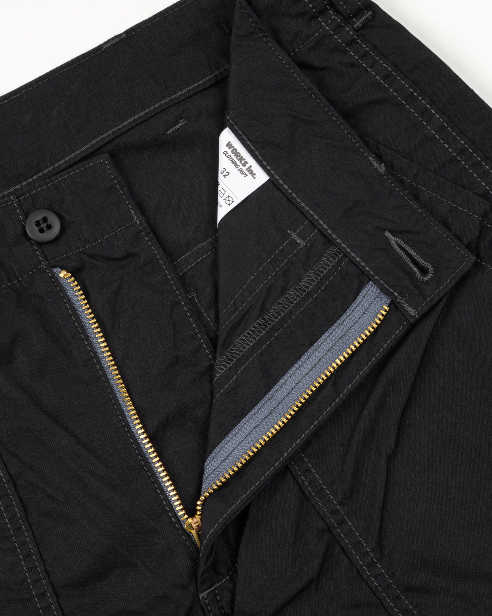 Iron Heart IH-745-BLK 4oz Cotton/Nylon Baker Pants - Black