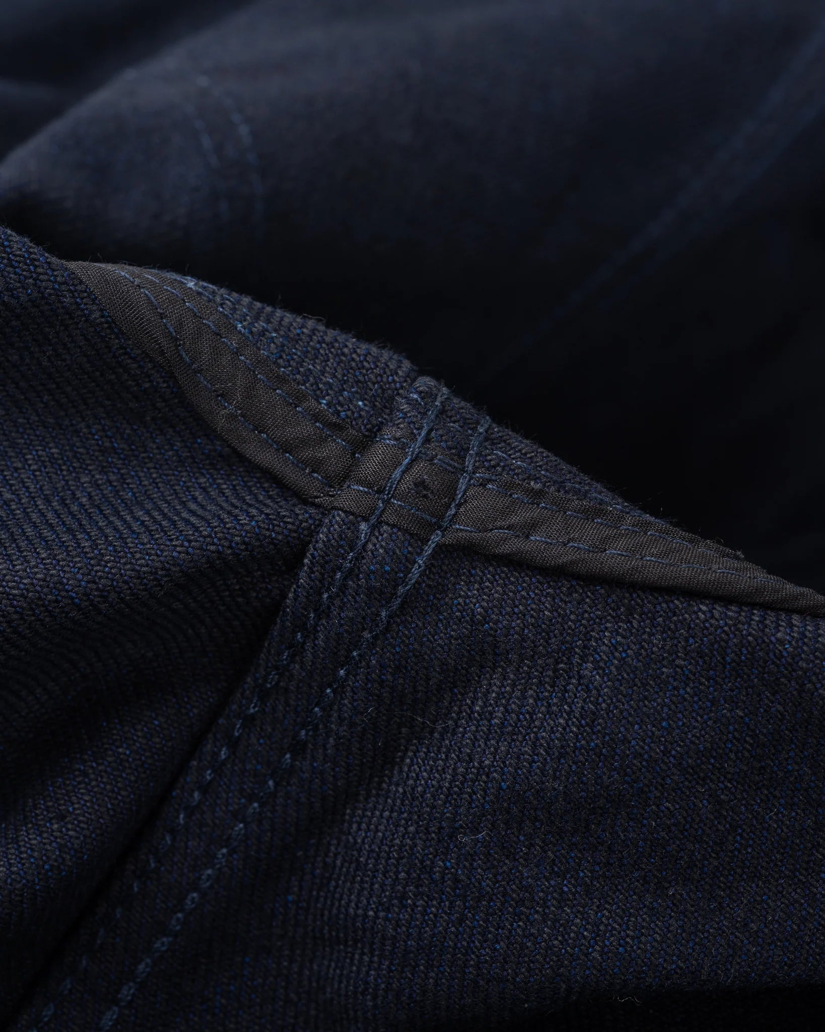 Iron Heart IHSH-409-IB 19oz Selvedge Denim CPO Shirt - Indigo/Black