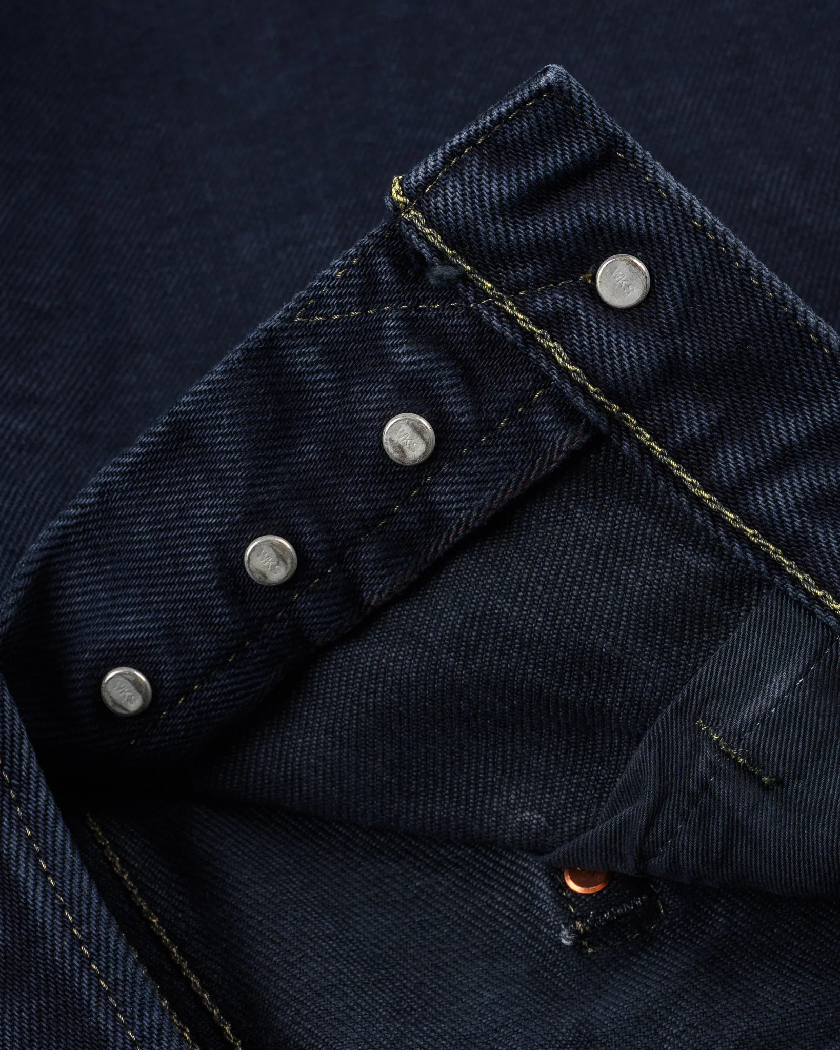 Iron Heart IH-888S-21od 21oz Selvedge Denim Medium/High Rise Tapered Cut Jeans - Indigo Overdyed Black