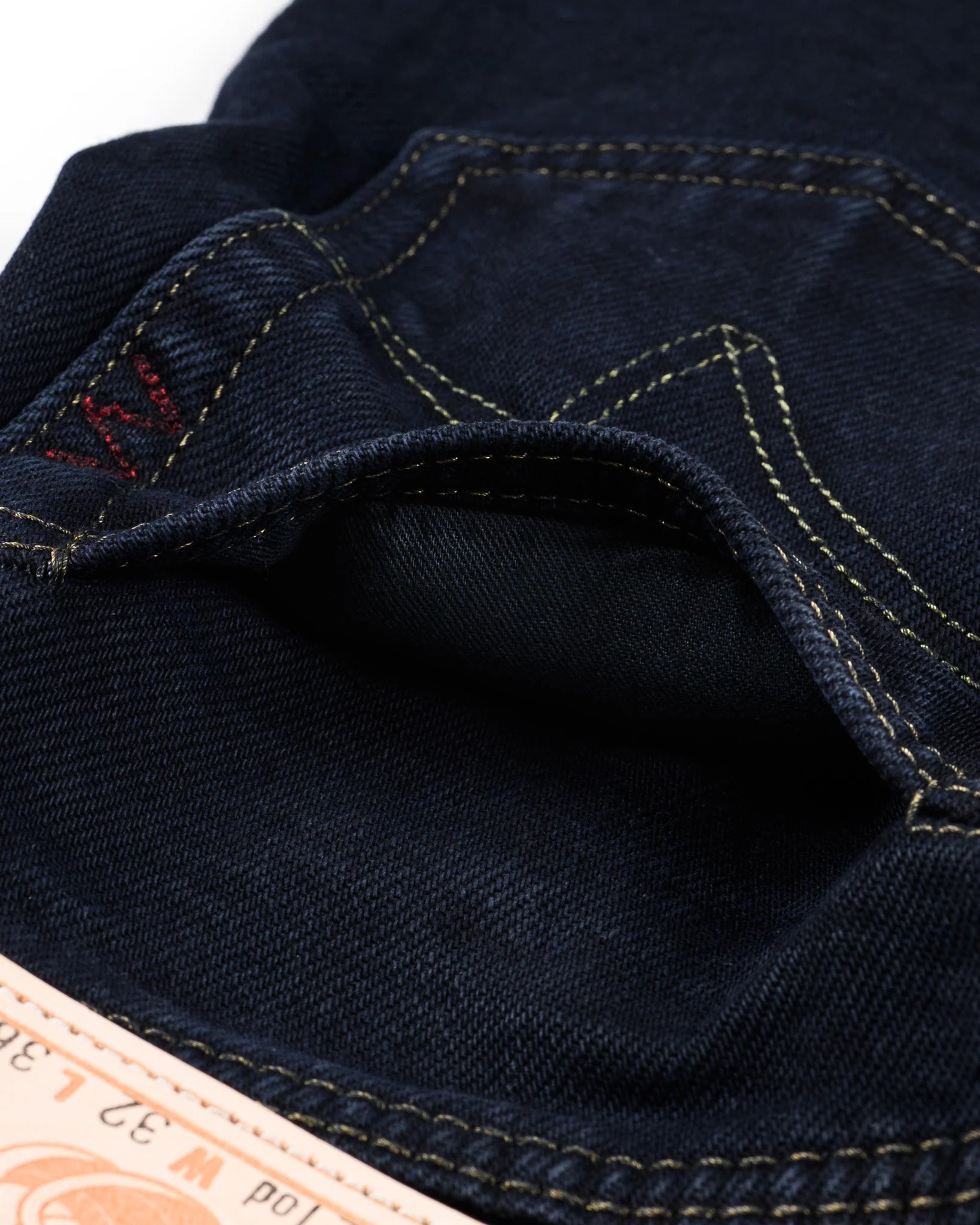 Iron Heart IH-888S-21od 21oz Selvedge Denim Medium/High Rise Tapered Cut Jeans - Indigo Overdyed Black