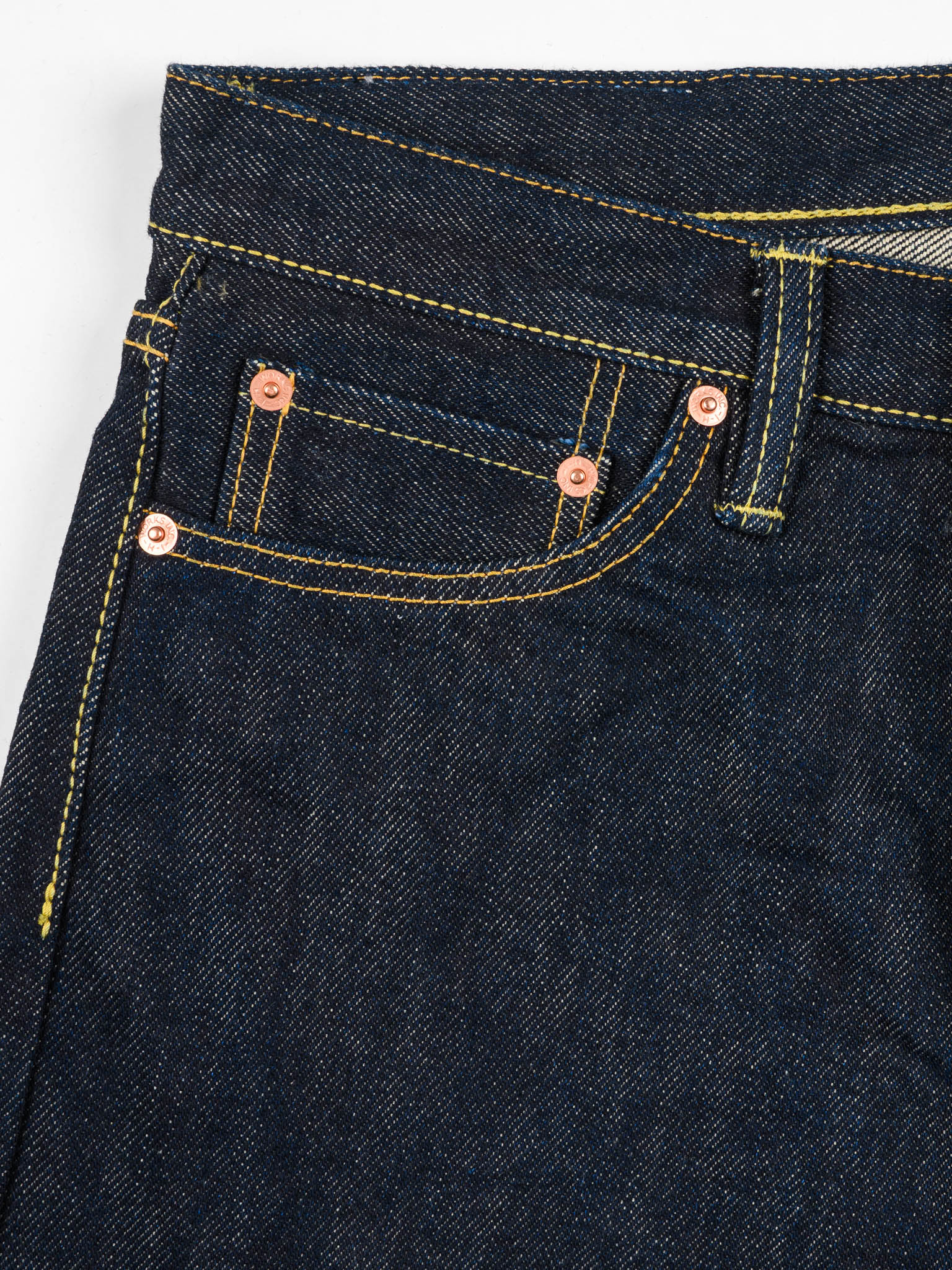 Iron Heart IH-888S-21 21oz Selvedge Denim Medium/High Rise Tapered Cut Jeans - Indigo