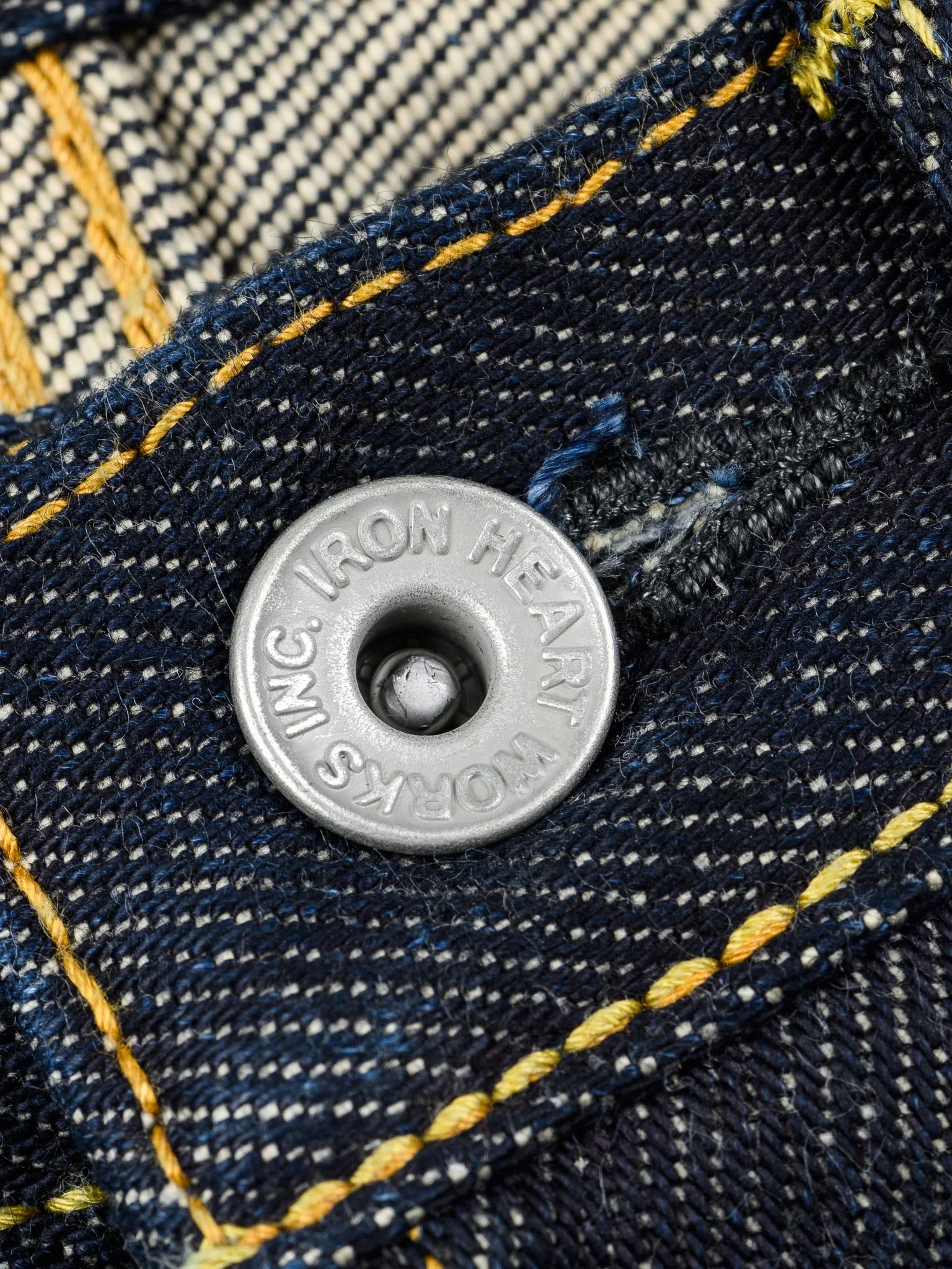Iron Heart IH-888S-21 21oz Selvedge Denim Medium/High Rise Tapered Cut Jeans - Indigo