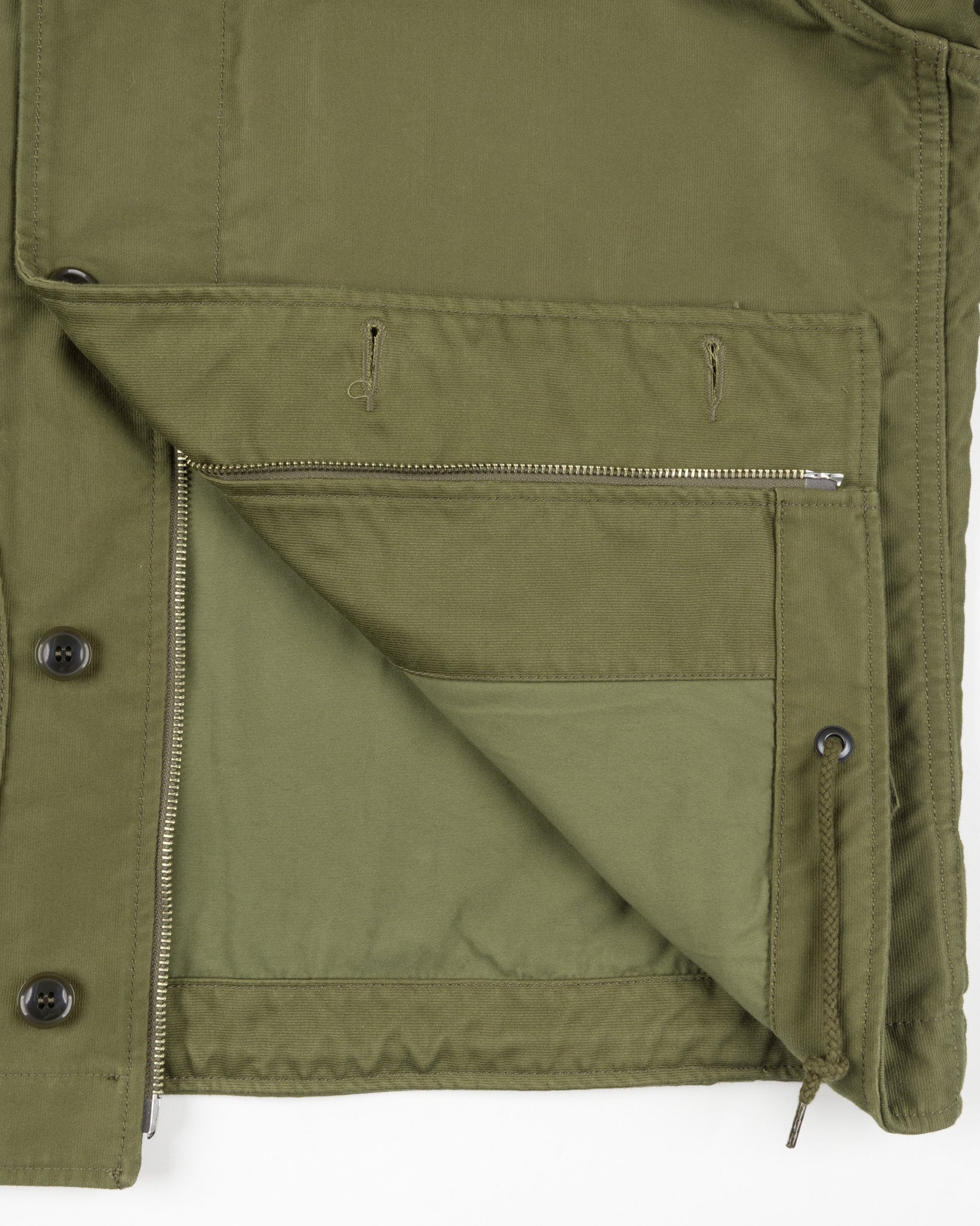 Iron Heart IHM-53-ODG 12oz Whipcord Lightweight N1 Deck Jacket - Olive Drab Green