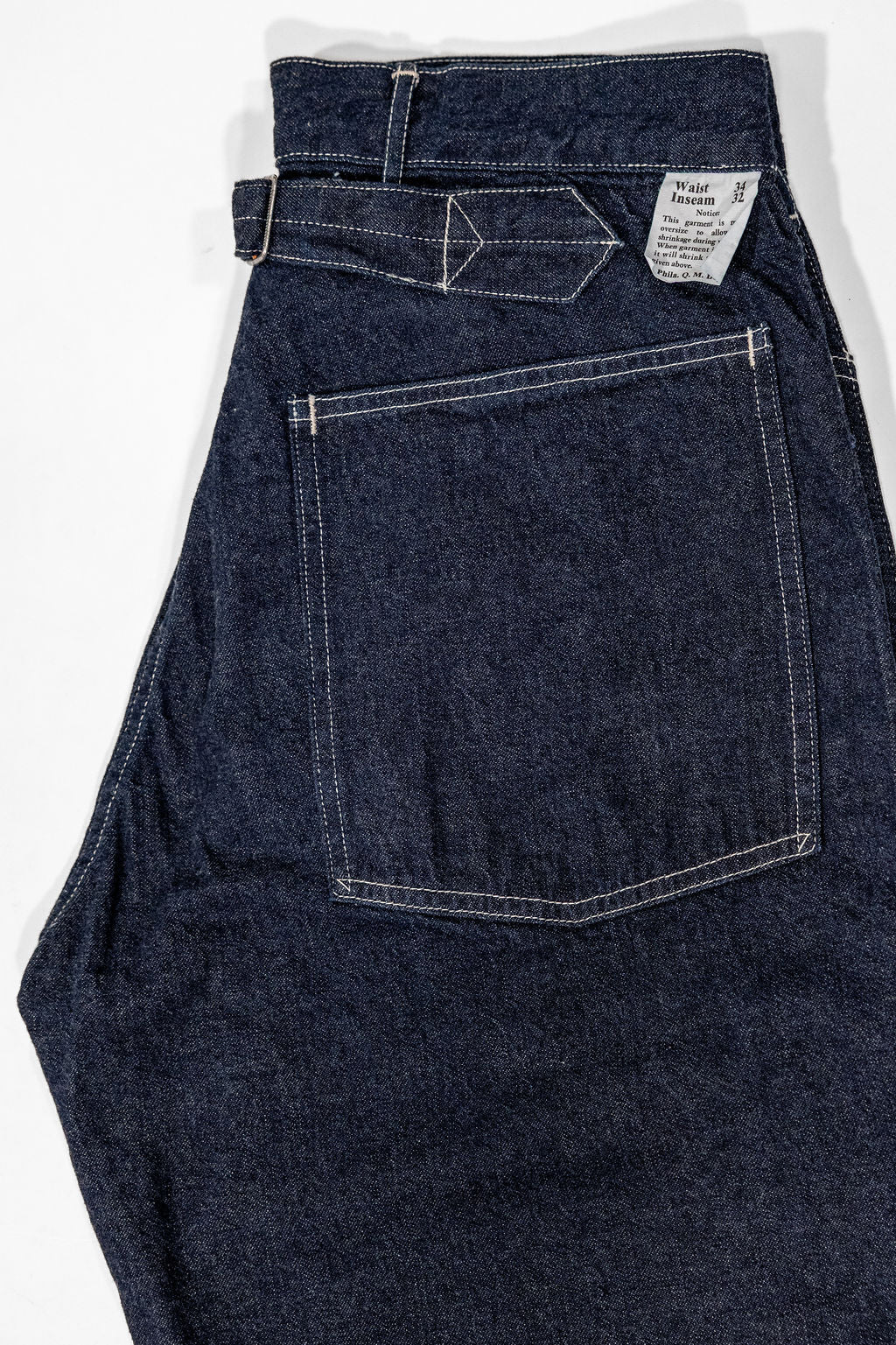 Buzz Rickson's BR41106 Denim Working Trousers - One Wash