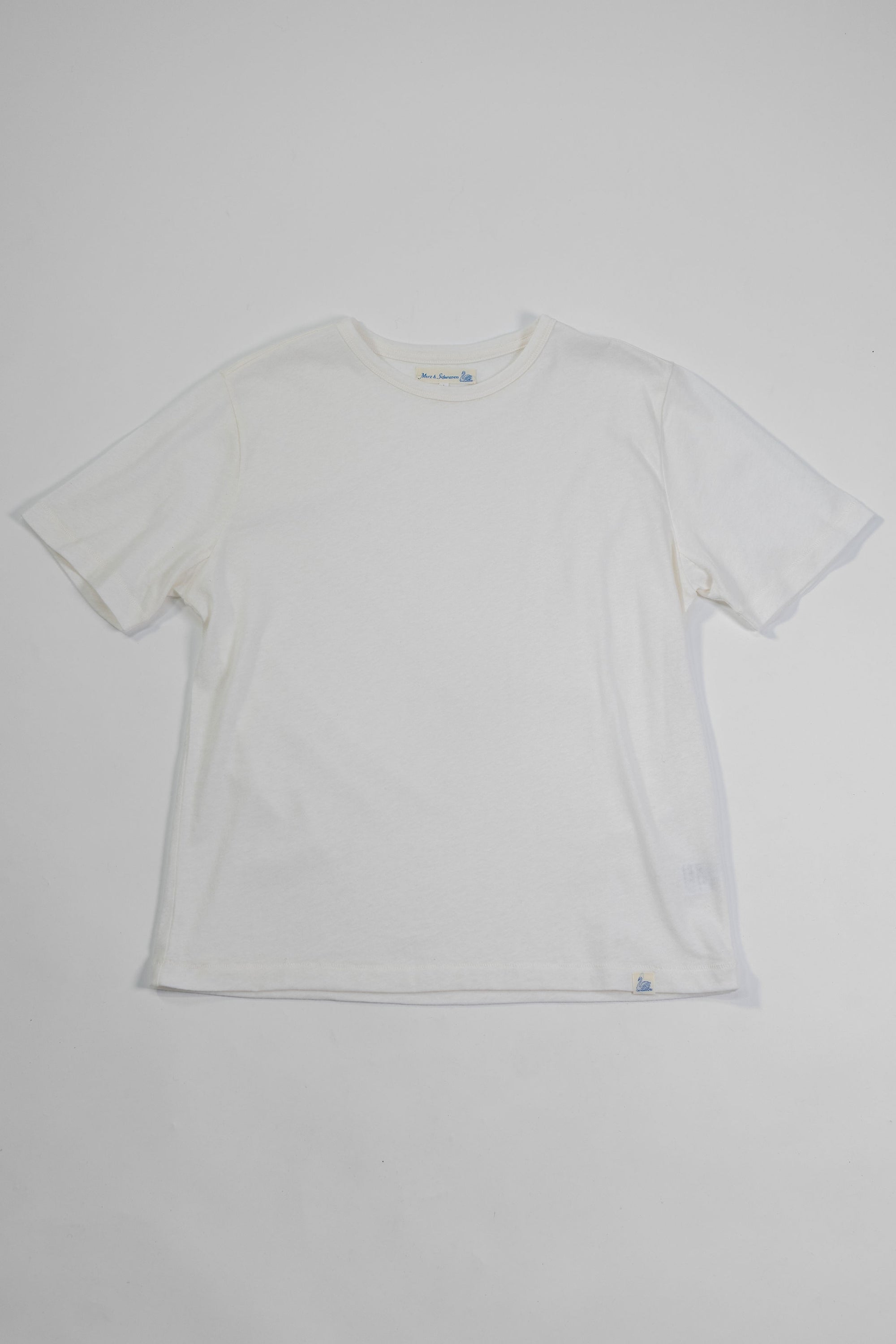 Merz b. Schwanen CASHTEE01 Premium Cotton-Cashmere T-Shirt - Nature