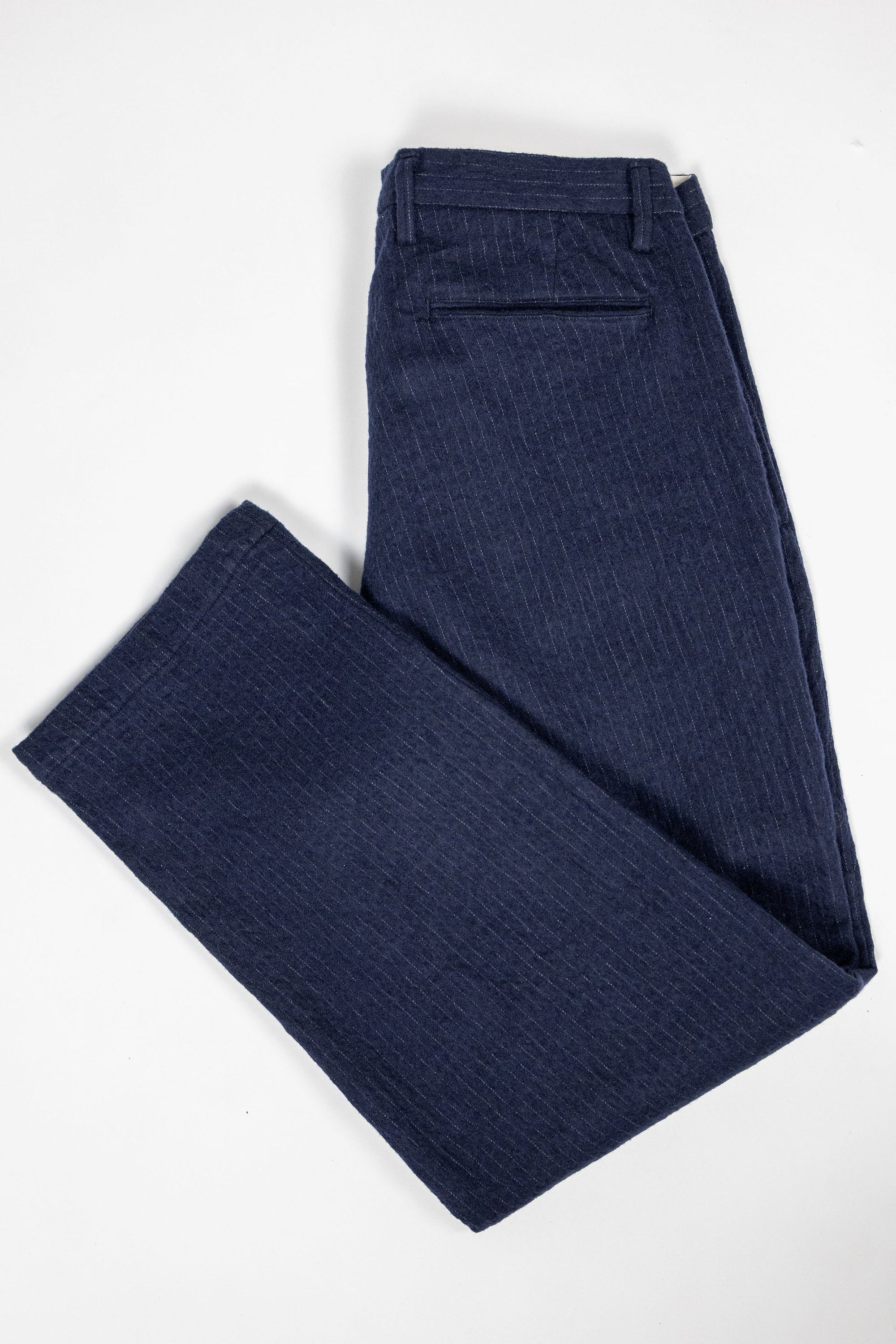 Seuvas C/W 2-Tuck Trousers - Navy