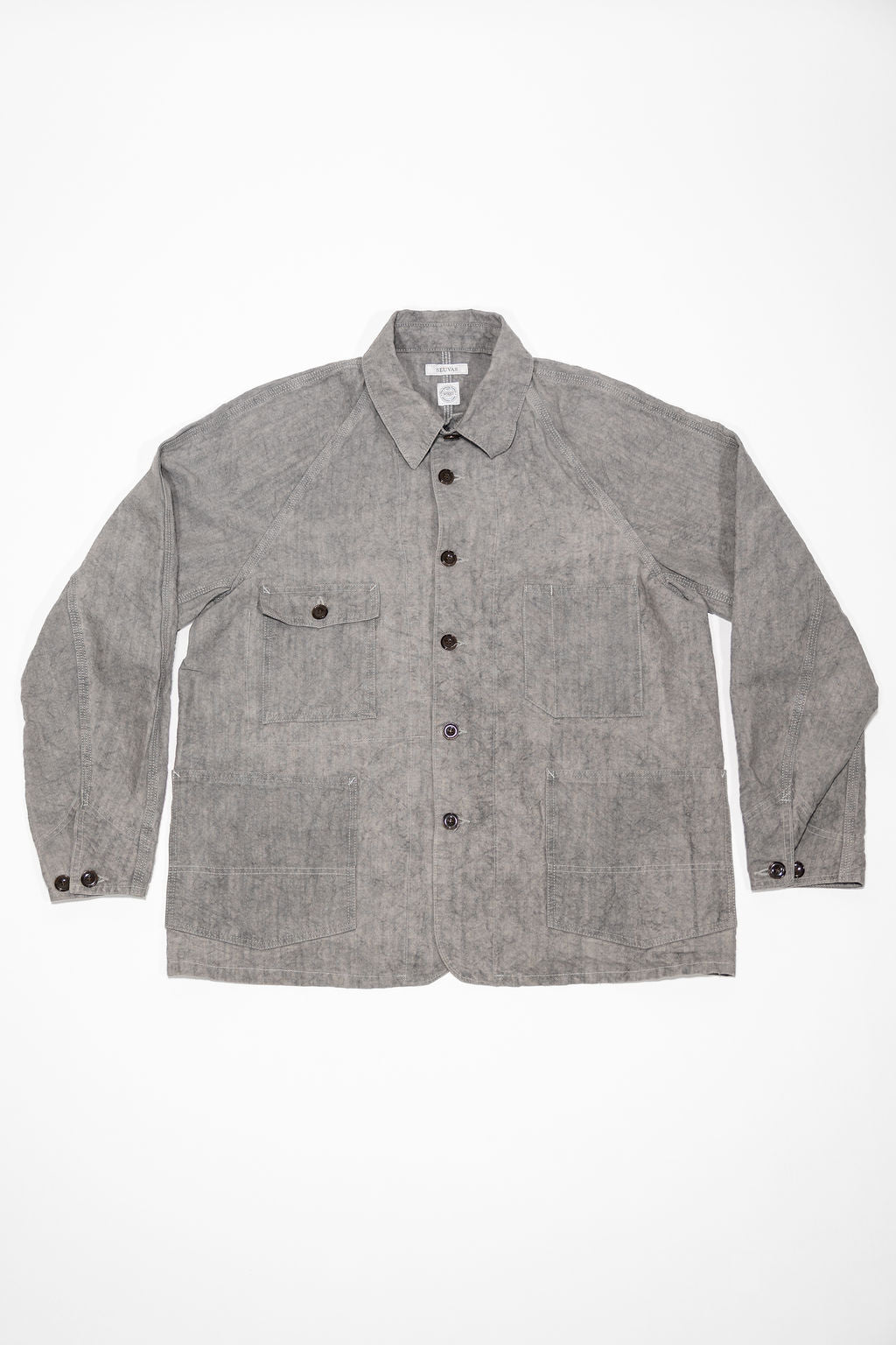 Seuvas "WASHI" Raglan Coverall - Light Charcoal