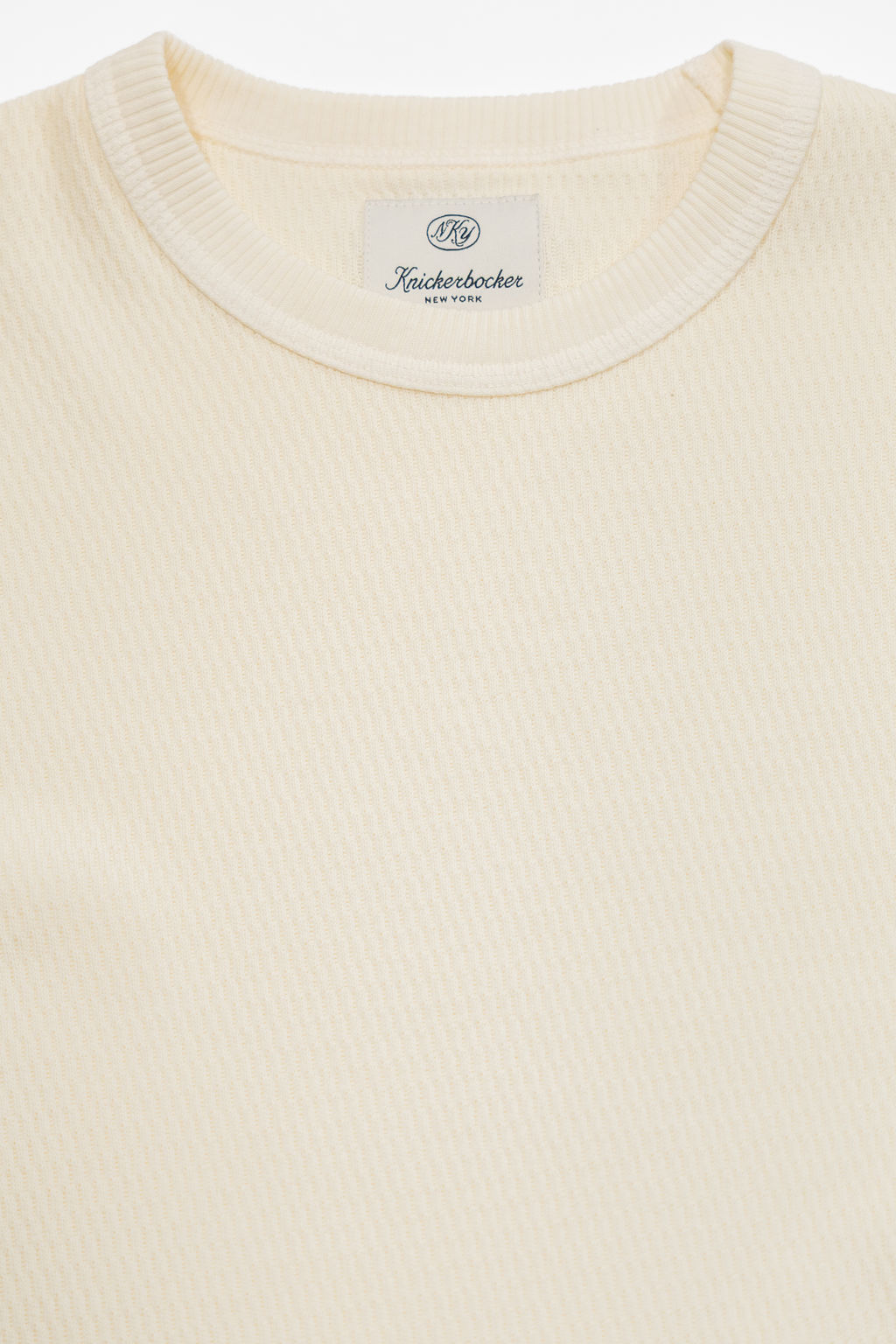 Knickerbocker Heirloom Flat Knit Thermal - Ecru