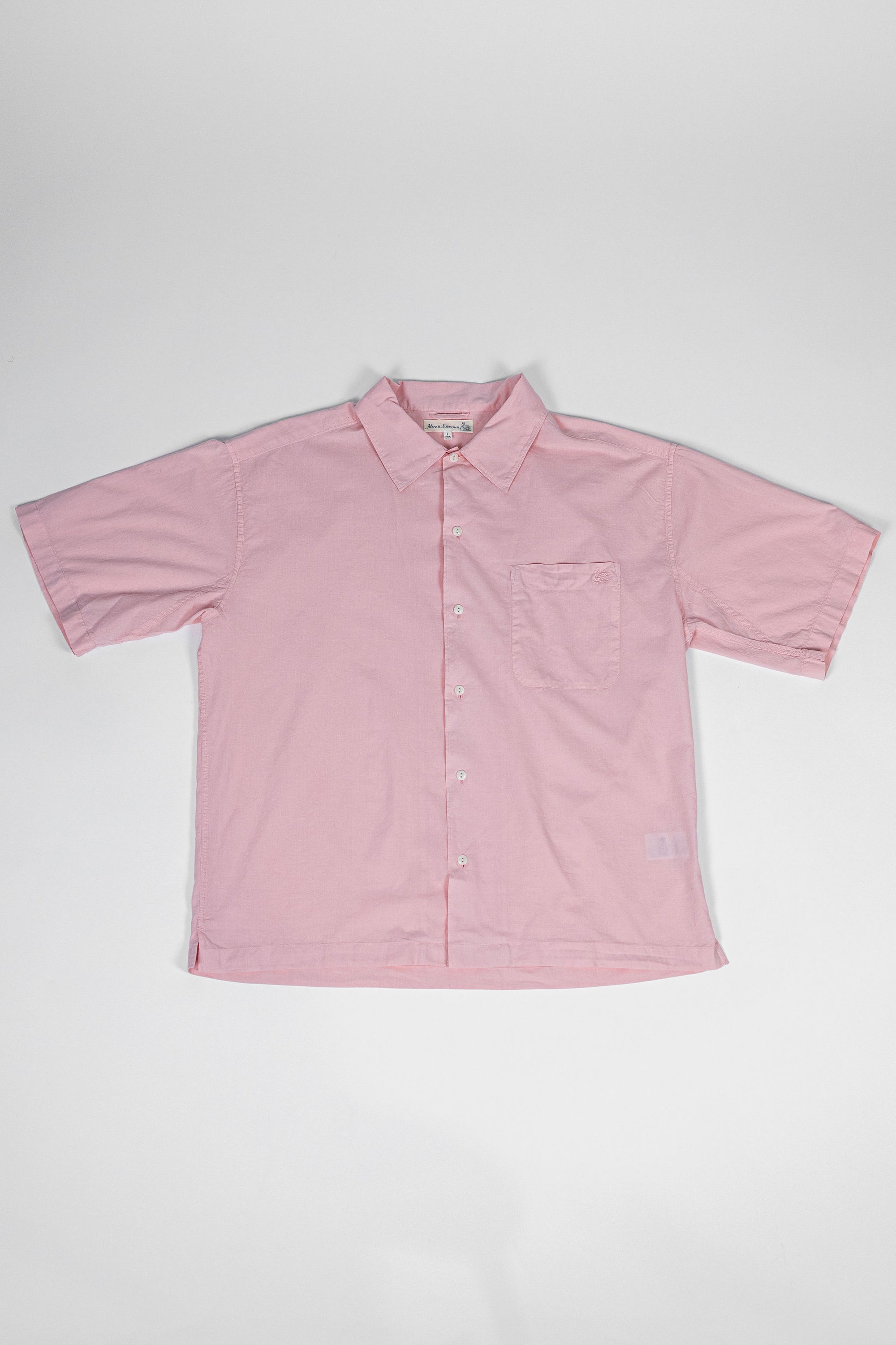 Merz b. Schwanen SHIRT09LP Light Organic Cotton Poplin - Faded Peach