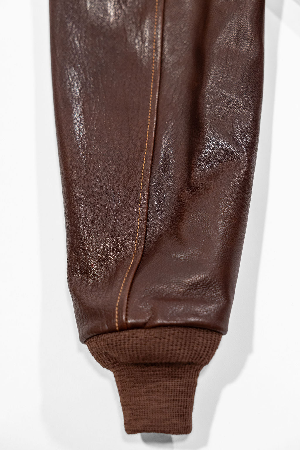 Buzz Rickson's BR80686 Type A-2 “Buzz Rickson Clothing Co. Contract No.18091 Goat Skin” - S/Brown