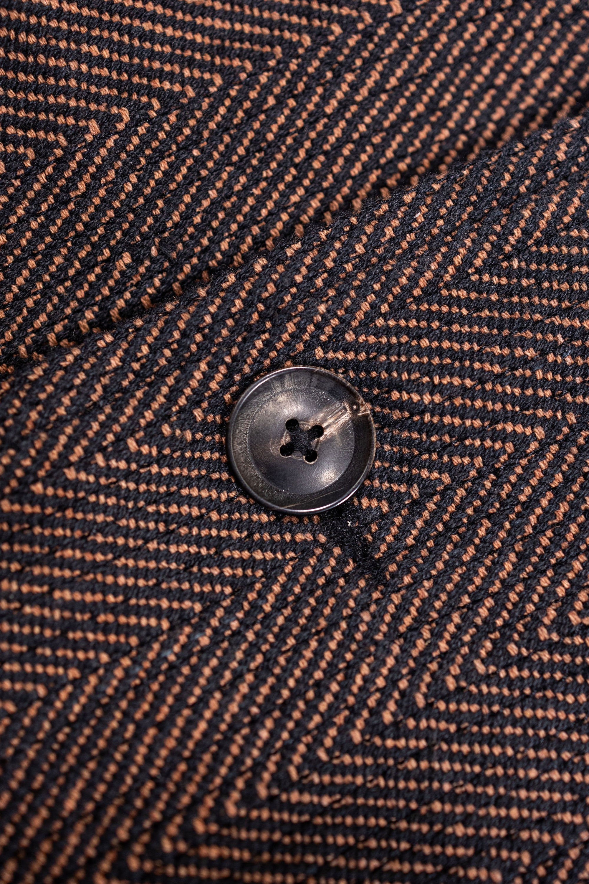 Indi + Ash Loft Peacoat - Iron/Cutch Brick Handwoven Herringbone