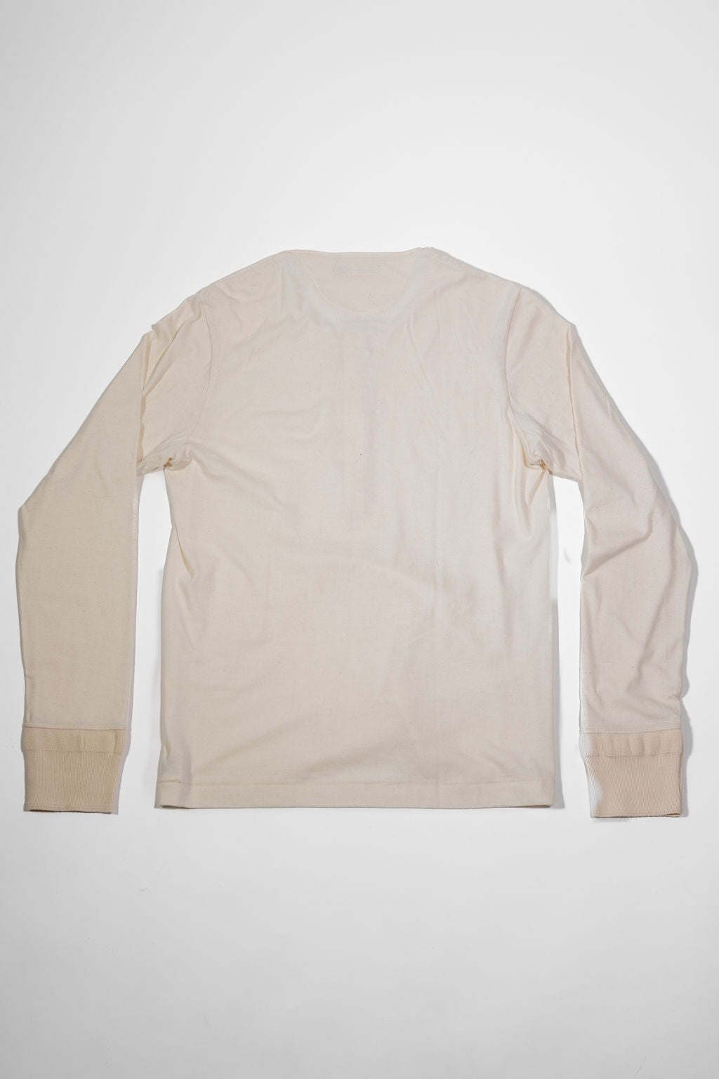 Merz b. Schwanen 102 Loopwheel Henley Long Sleeves - Natural