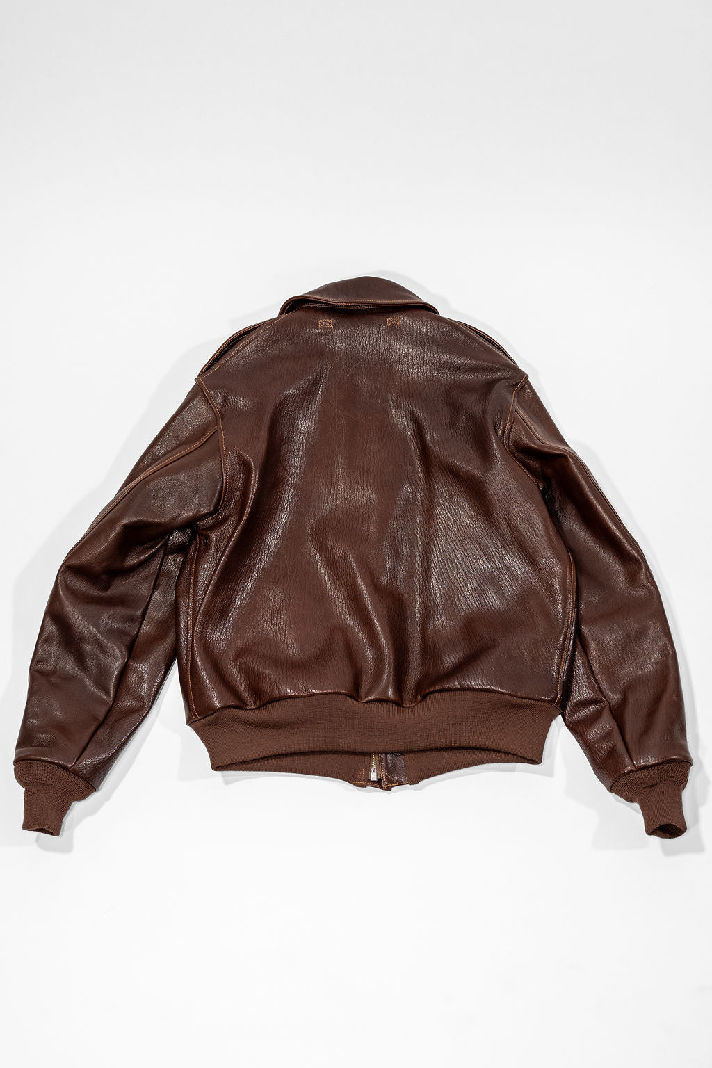 Buzz Rickson's BR80686 Type A-2 “Buzz Rickson Clothing Co. Contract No.18091 Goat Skin” - S/Brown