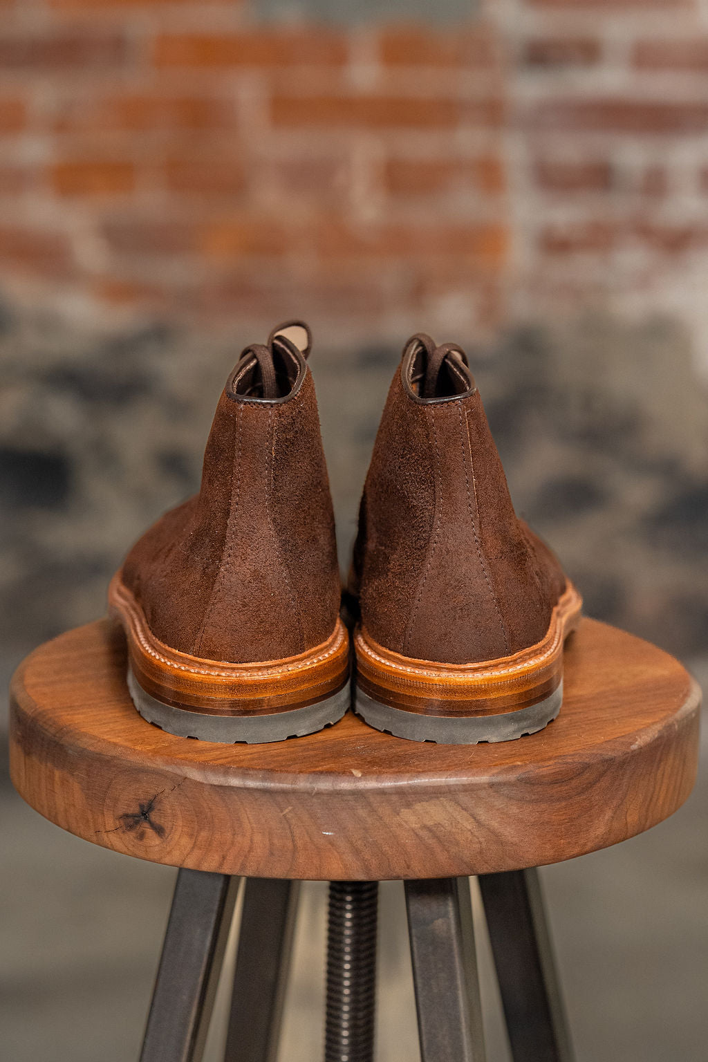 Alden 4015HC Mocc Toe Boot - Reverse Tobacco Oiled Nubuck