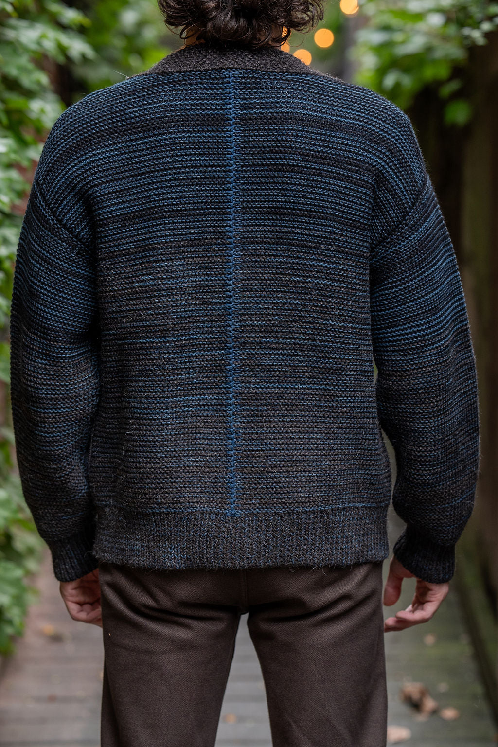 Indi + Ash Ren Cardigan - Black/Dark Indigo