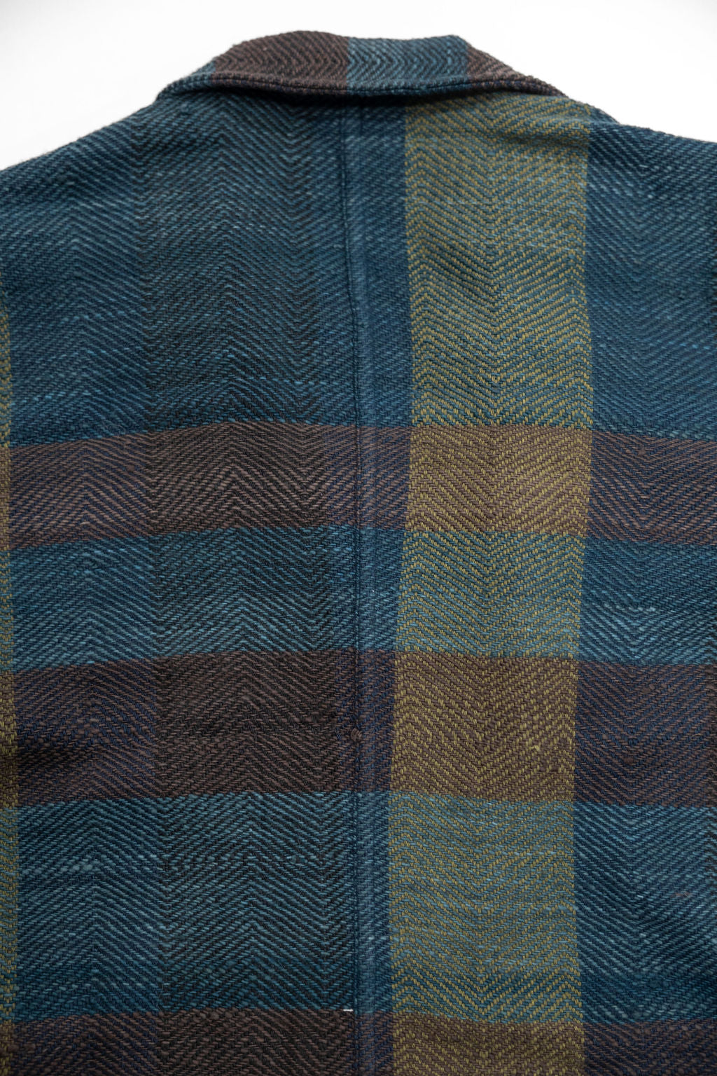 Indi + Ash Study Jacket - Handspun Herringbone Blanket Plaid