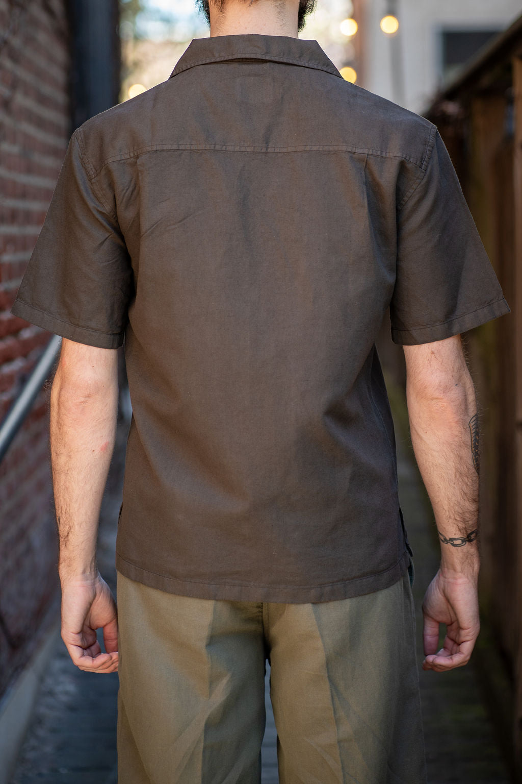 Knickerbocker West Linen Shirt - Dark Brown