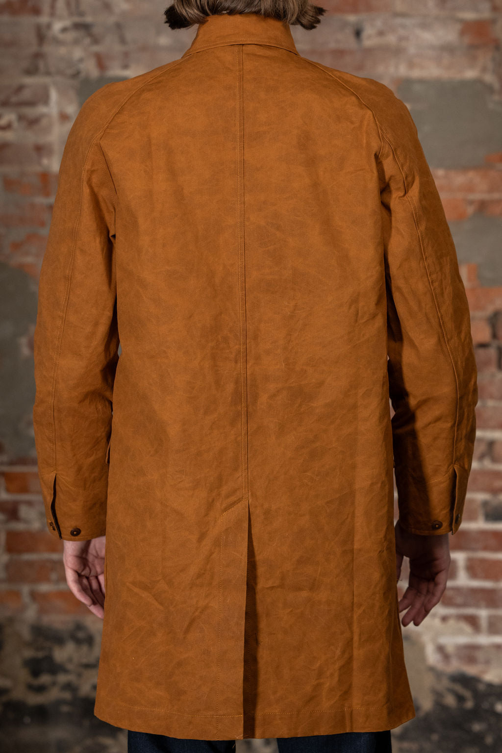 Indigofera Raven Coat - Brown Coated Canvas