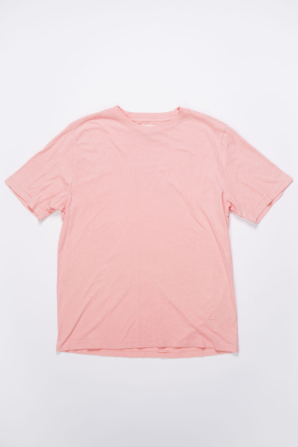 Merz b. Schwanen HPT01 Relaxed Fit T-shirt 5.4OZ Cotton-Hemp - Peach