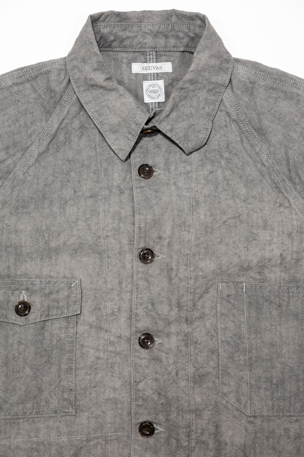 Seuvas "WASHI" Raglan Coverall - Light Charcoal