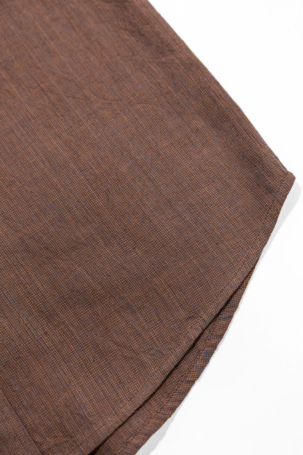 Indi + Ash Smith Workshirt - Coyote/Indigo Handwoven End On End