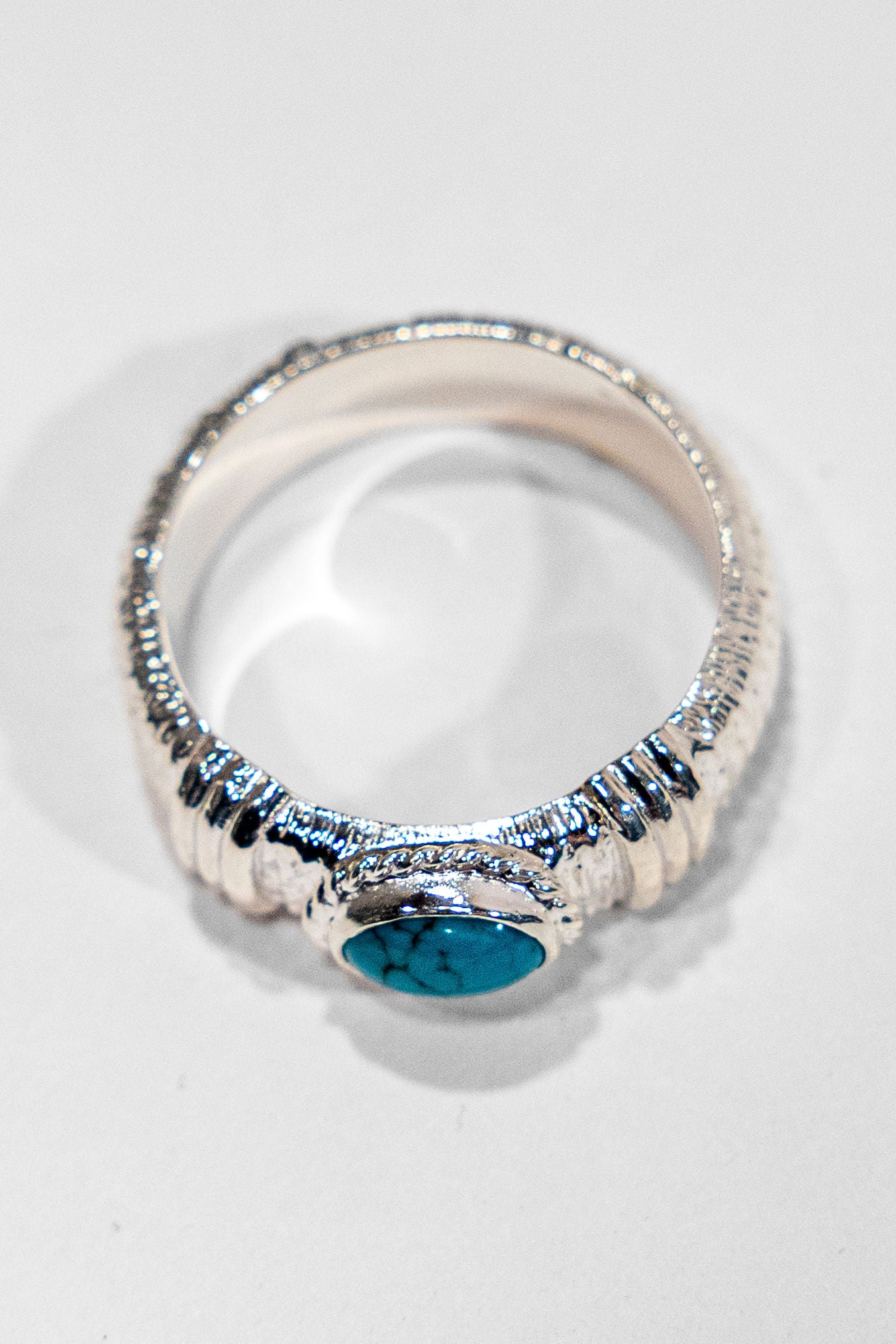 First Arrow's R-281 Branch Ring with Turquoise -
