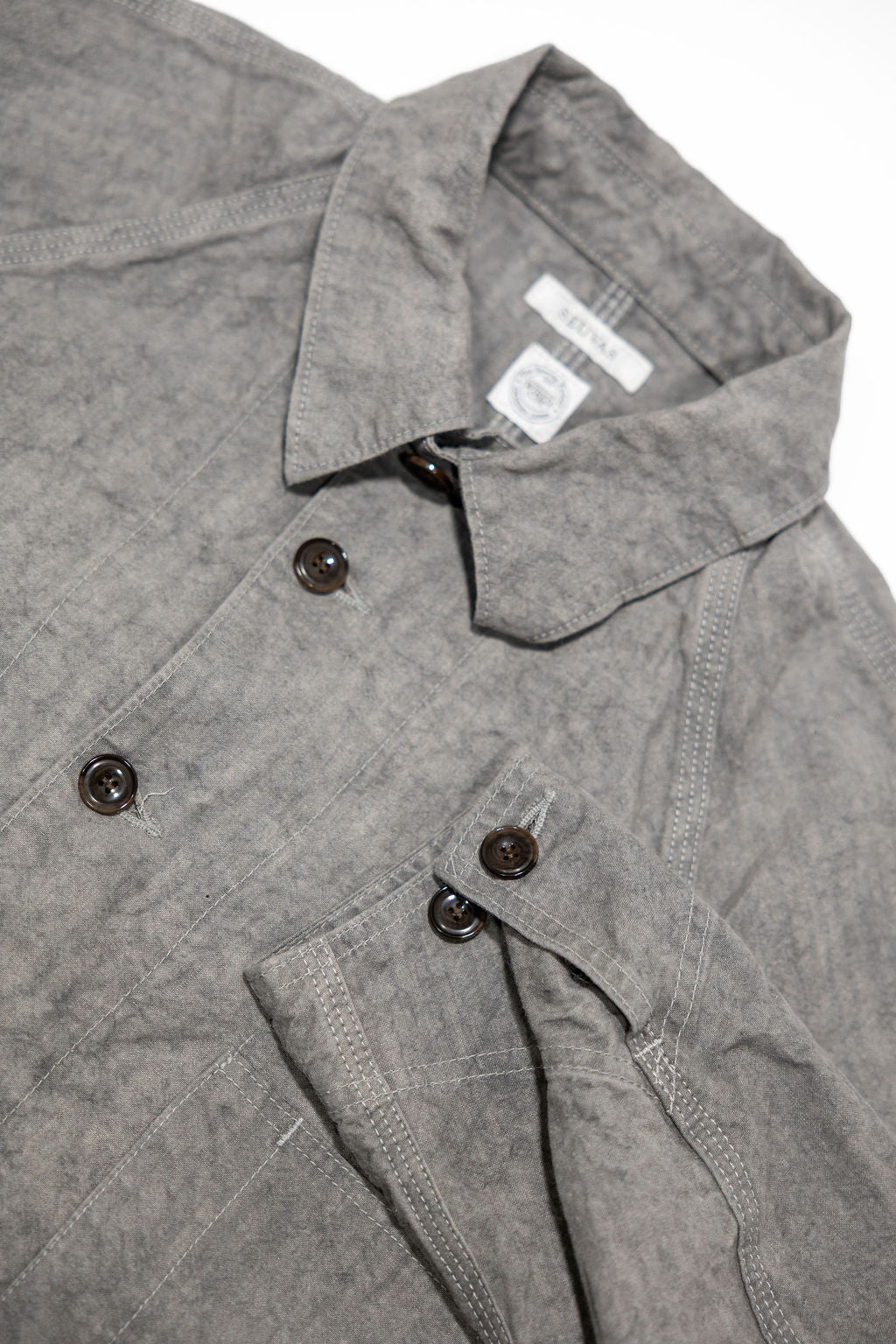 Seuvas "WASHI" Raglan Coverall - Light Charcoal