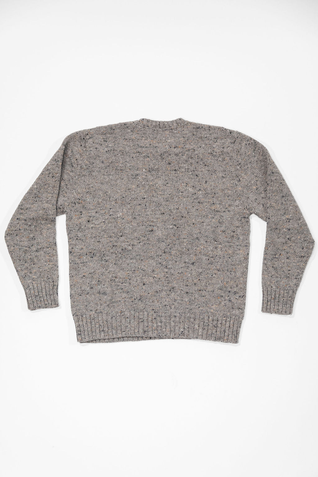 Knickerbocker Moor Alpaca & Merino Tweed Sweater - Pebble