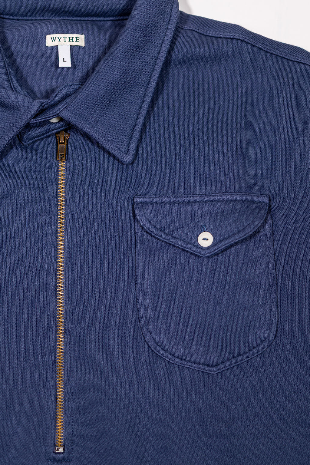 Wythe Half Zip Sweatshirt - Faded Navy