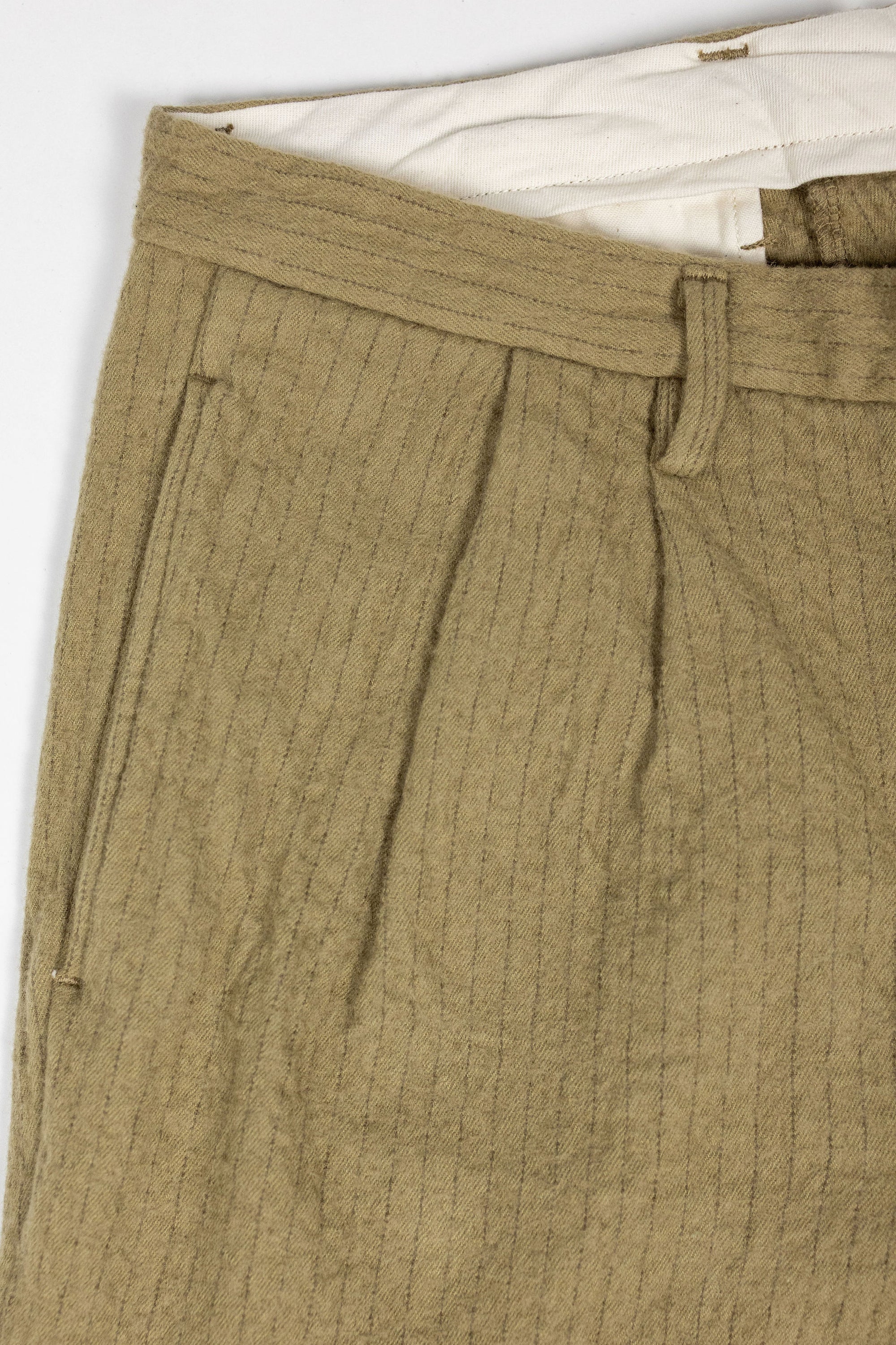 Seuvas C/W 2-Tuck Trousers - Khaki