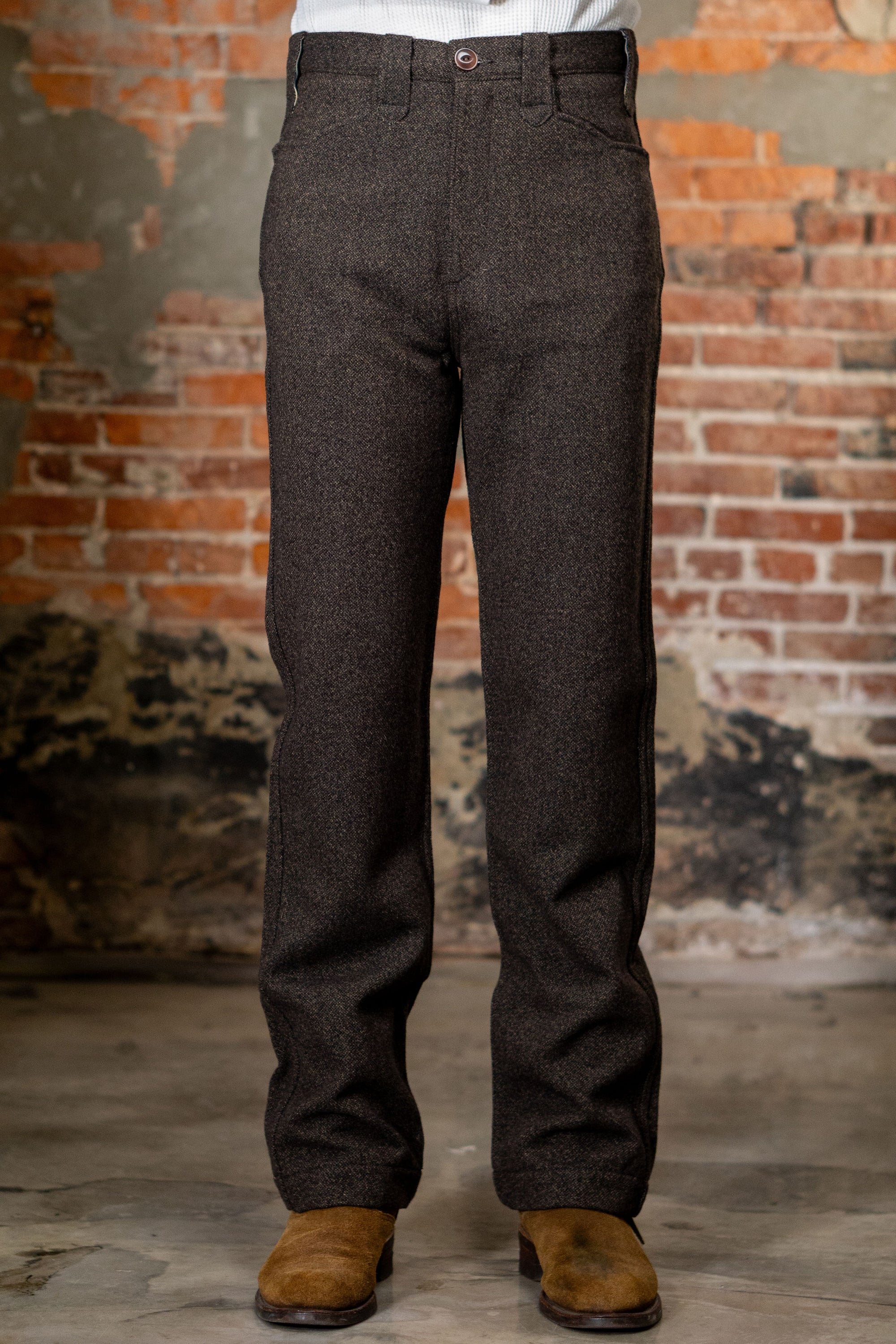 Freenote Cloth Duster Pant - Brown Wool