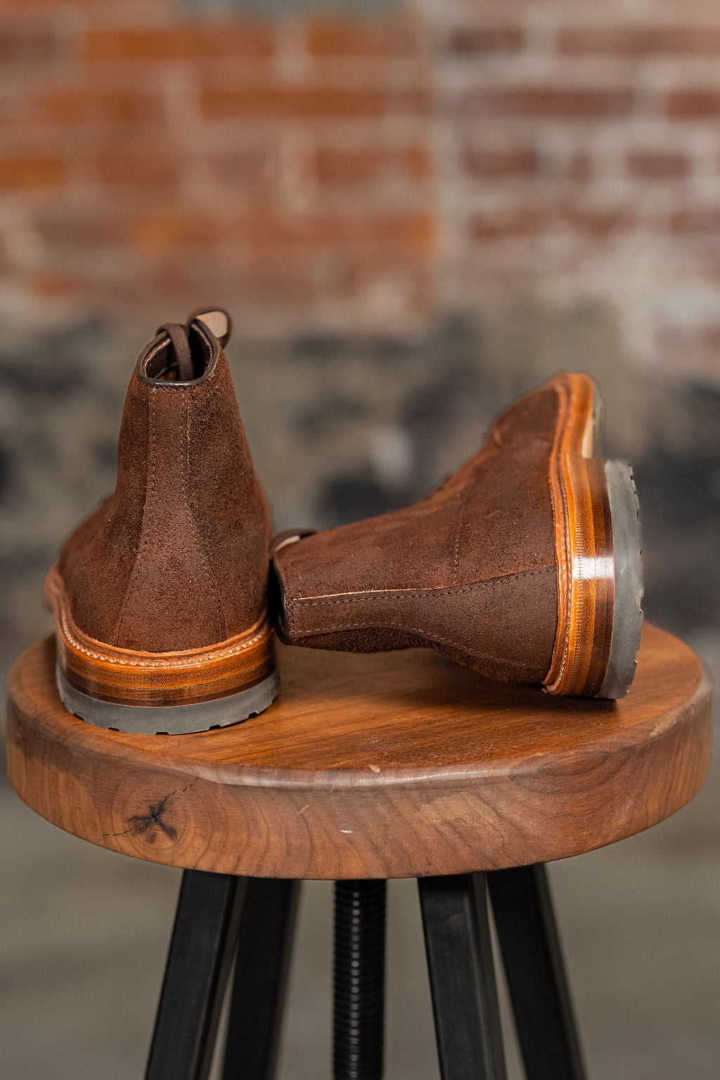 Alden 4015HC Mocc Toe Boot - Reverse Tobacco Oiled Nubuck