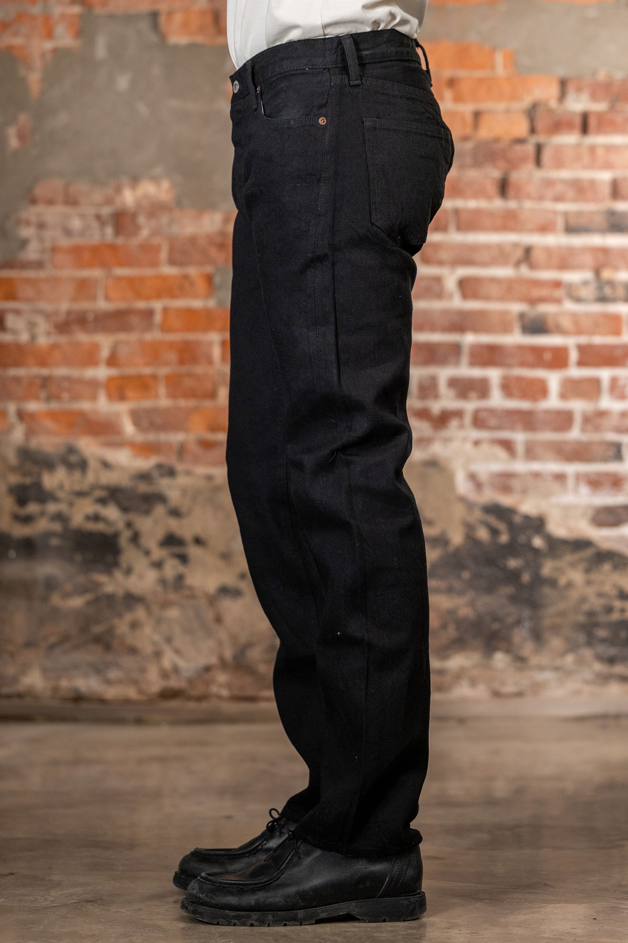 Sugar Cane Black Denim Type-III Slim Tapered - One Wash 13 oz. Japanese Selvedge Denim