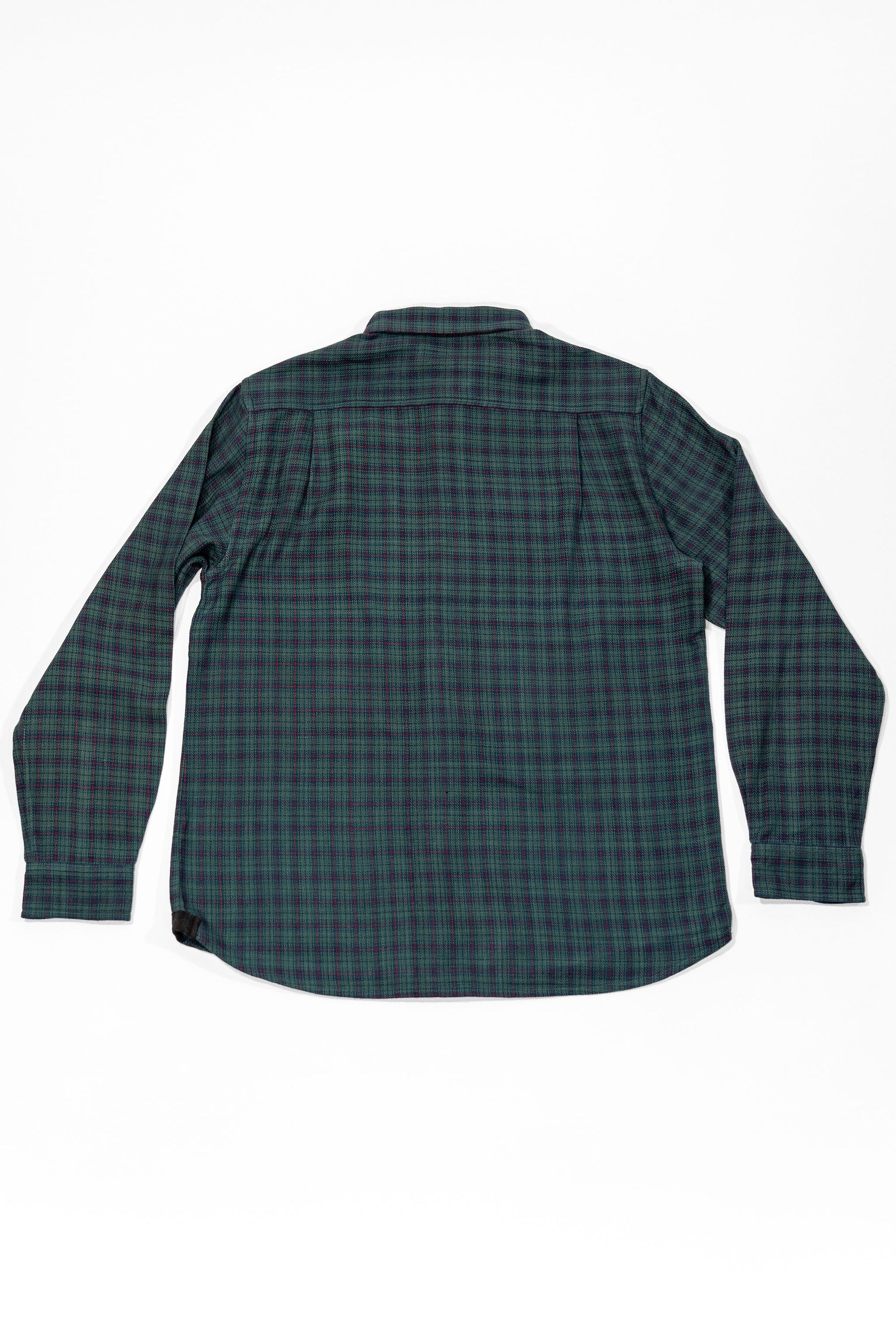 Indi + Ash Rios Workshirt - Grass / Indigo / Madder Handwoven Mini Check