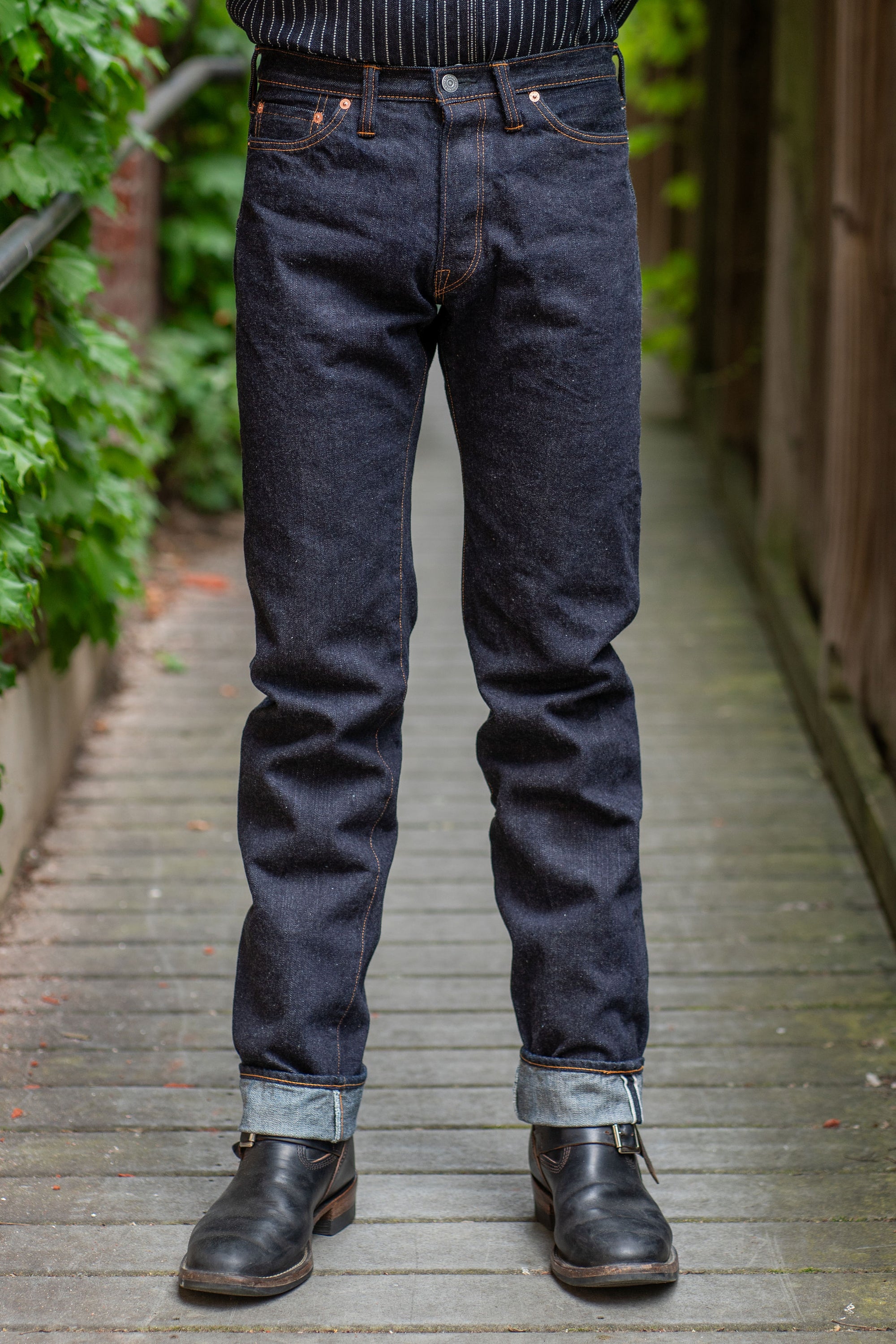 The Flat Head FN-3009 Slim Straight - 14.5oz Selvedge Denim (One Washed)