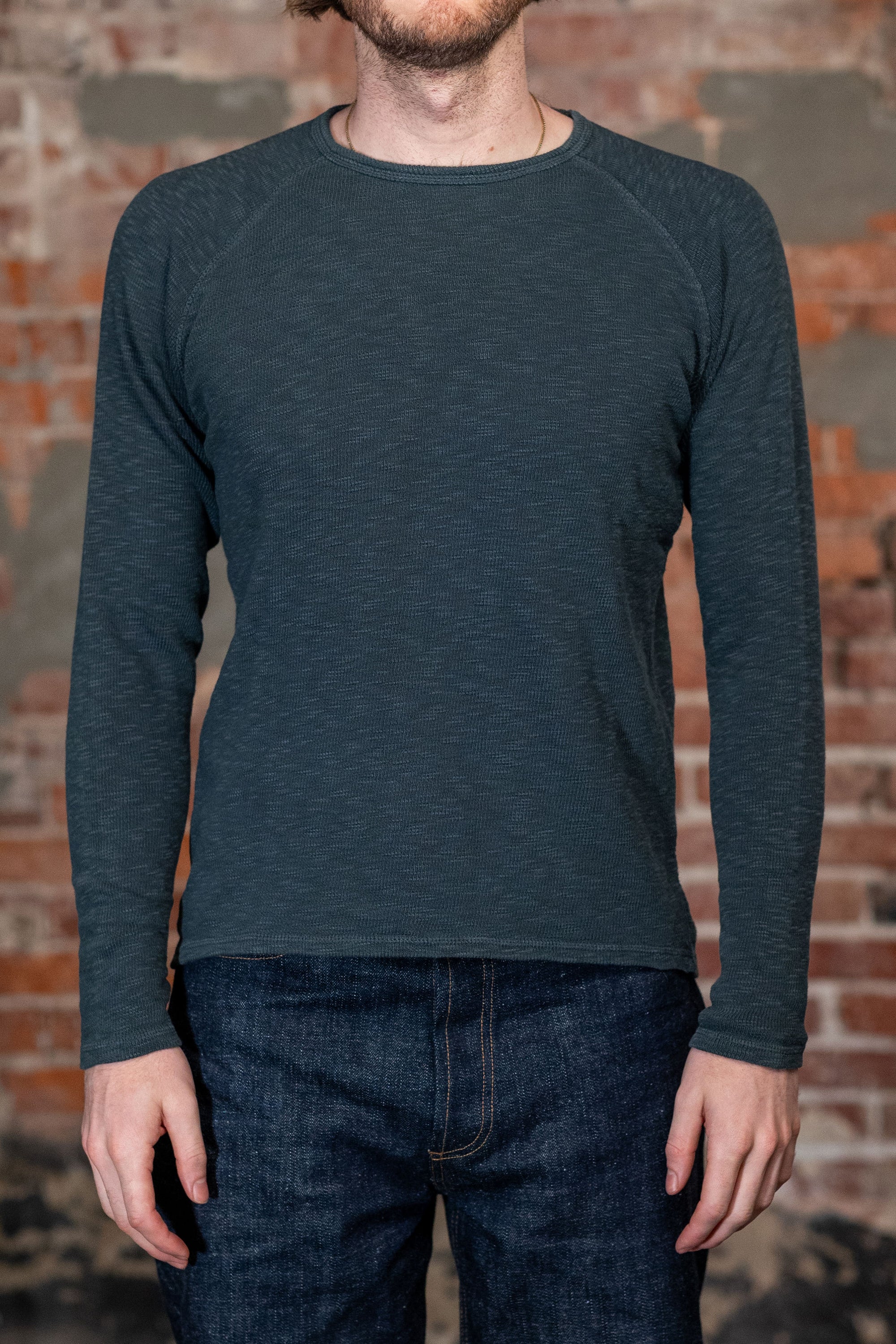 Hansen Garments Felix Raglan Long Sleeve T-Shirt - Ashes