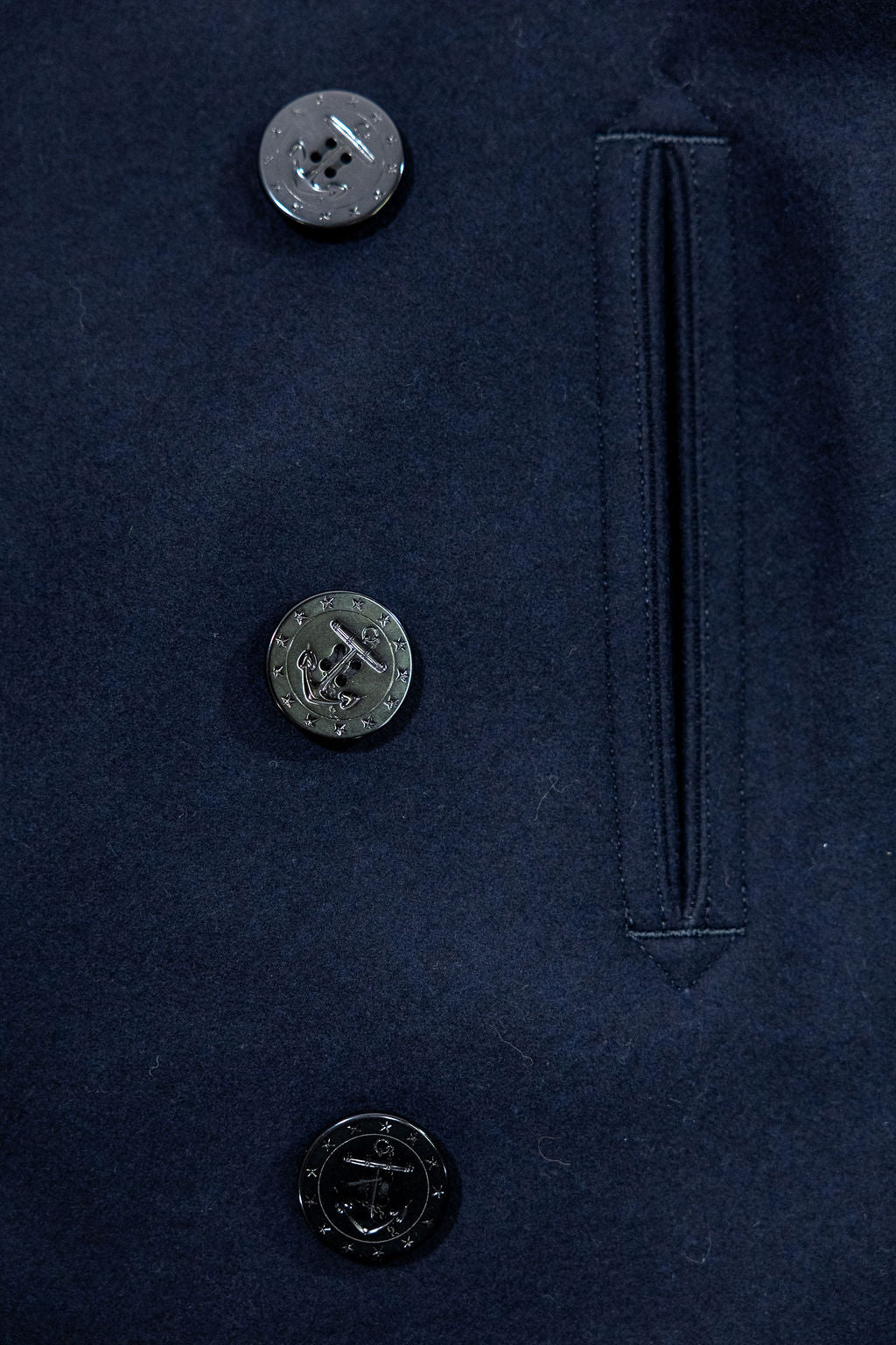 Buzz Rickson's BR11554 Pea-Coat “Naval Clothing Factory” - Navy